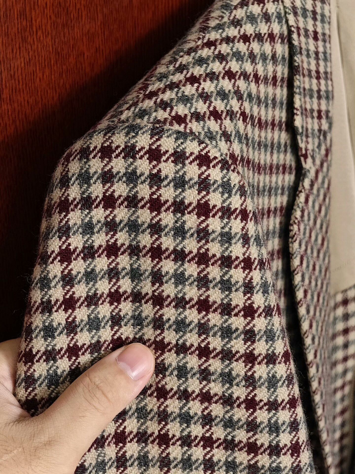 Japanese Brand Custom British Wool Blend Suit Size US L / EU 52-54 / 3 - 3 Thumbnail