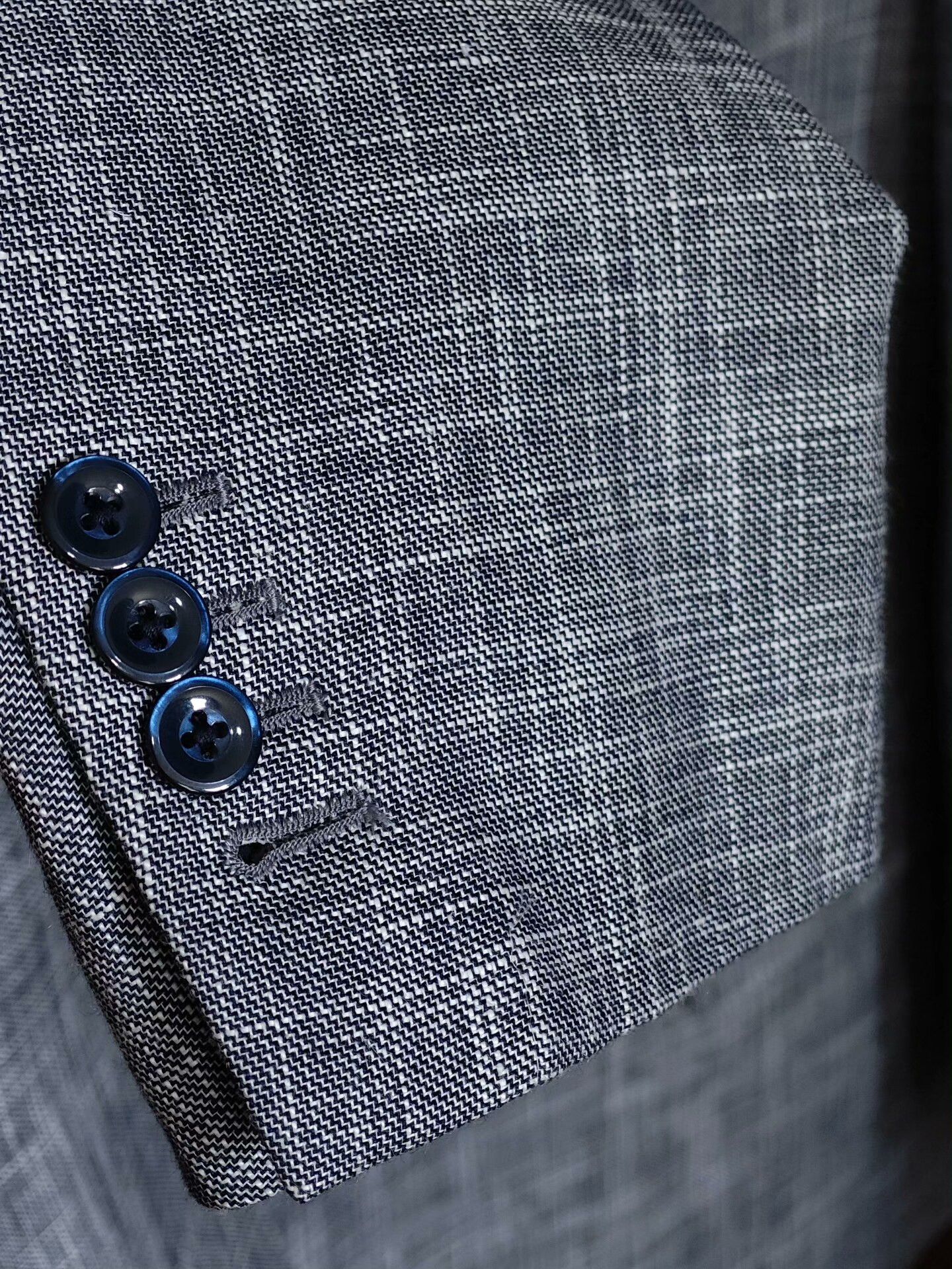 Japanese Brand Custom Gray-Blue Wool Linen Suit Size US M / EU 48-50 / 2 - 4 Thumbnail