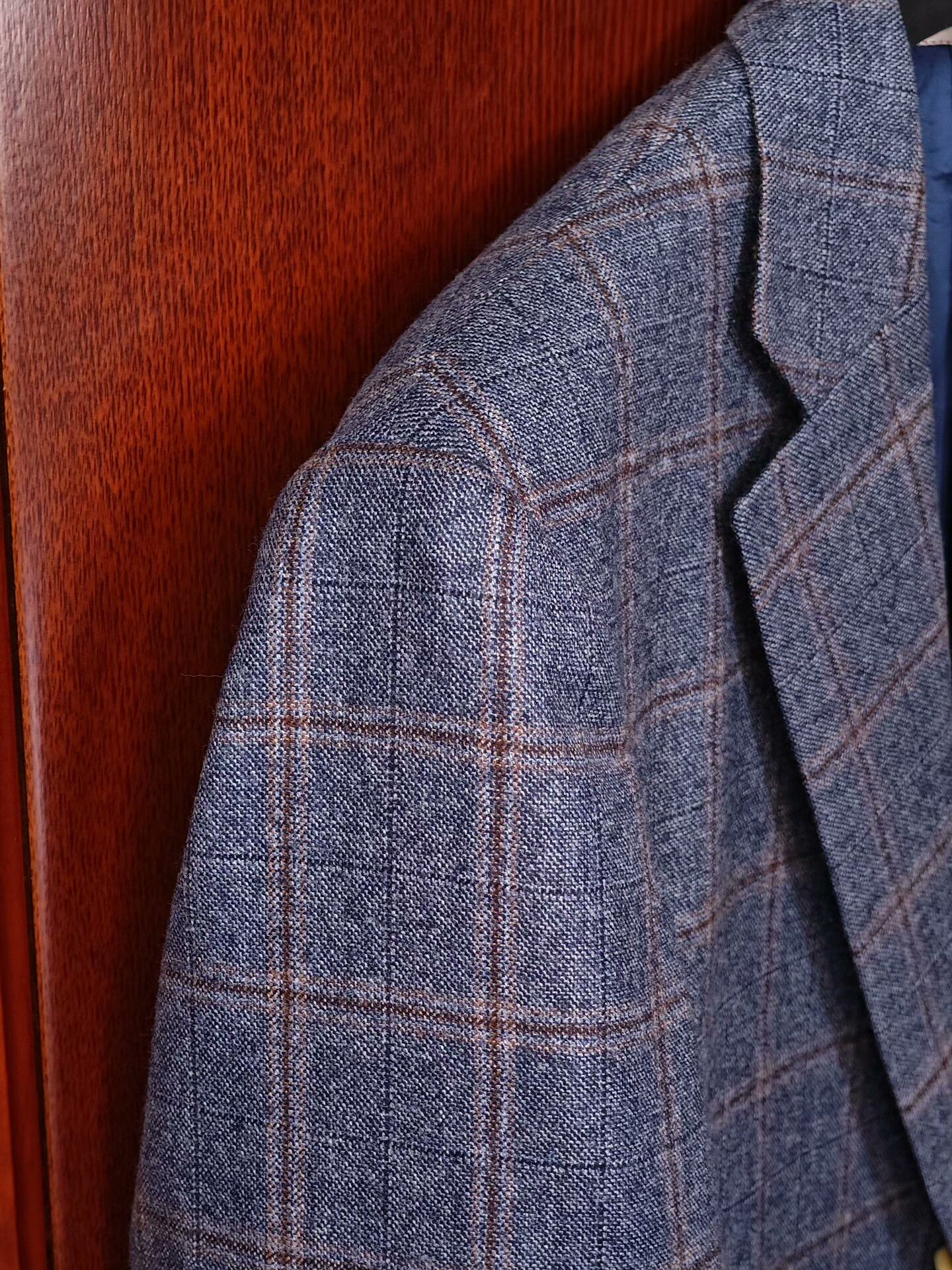 Japanese Brand Italian Wool Blazer with Check Pattern Size US M / EU 48-50 / 2 - 3 Thumbnail