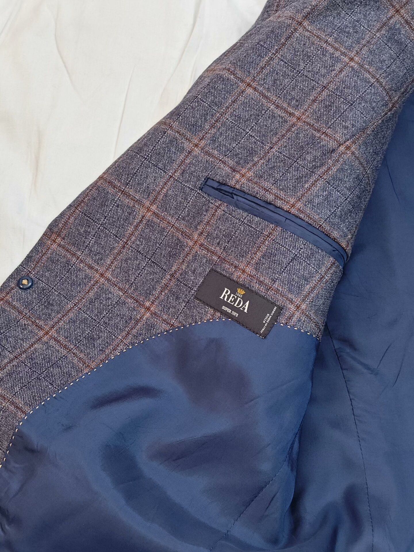Japanese Brand Italian Wool Blazer with Check Pattern Size US M / EU 48-50 / 2 - 7 Thumbnail