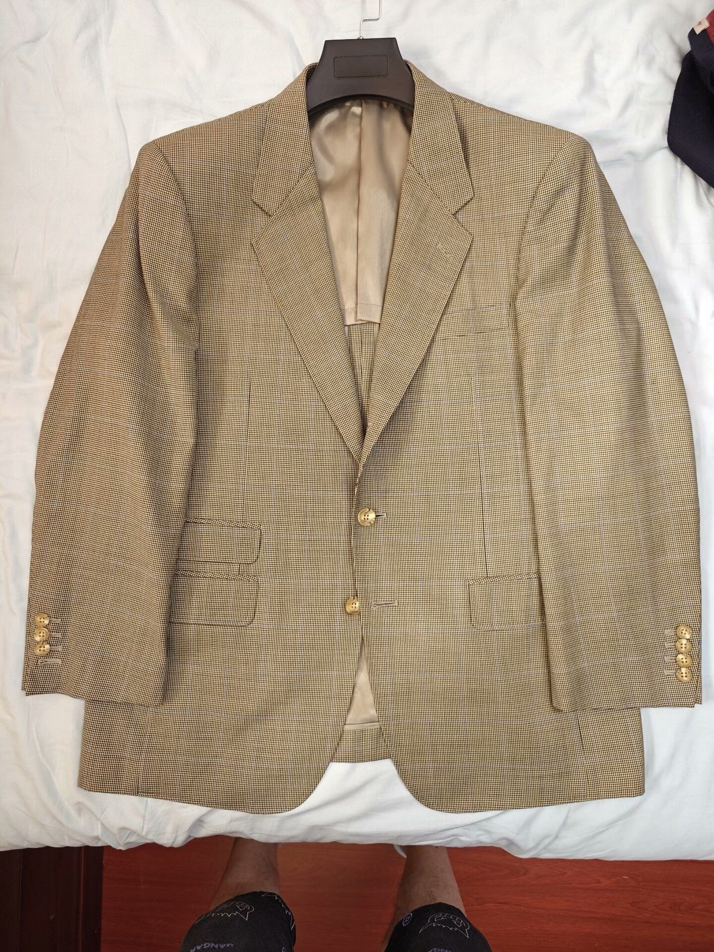 Japanese Brand Custom Italian Wool Blend Suit Jacket Size US L / EU 52-54 / 3 - 5 Thumbnail