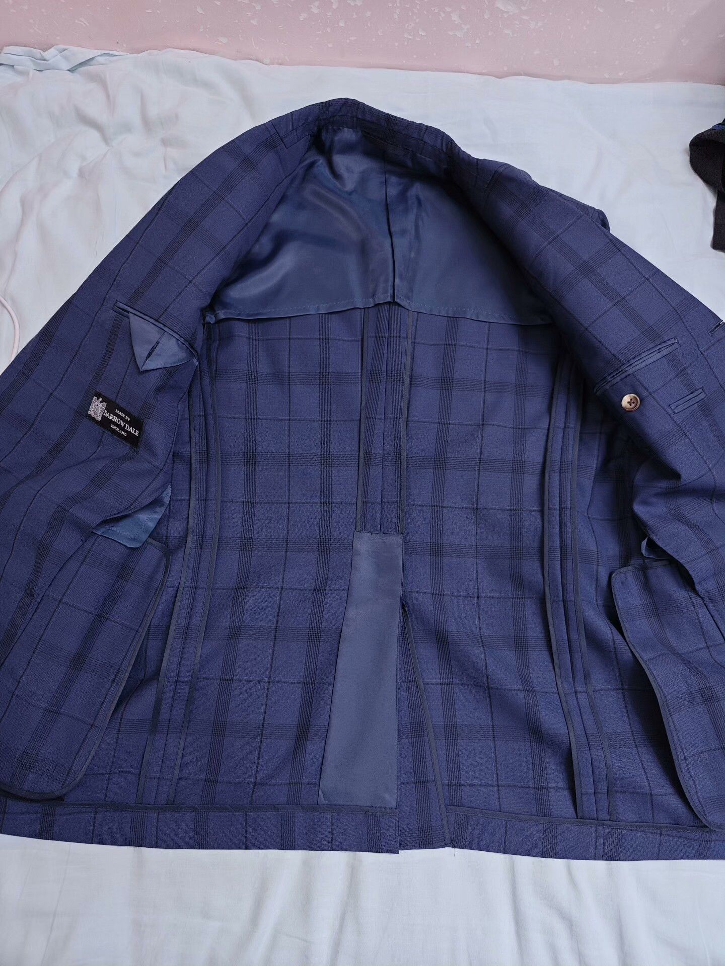 Japanese Brand Custom Wool Blazer with Plaid Pattern Size US M / EU 48-50 / 2 - 6 Thumbnail