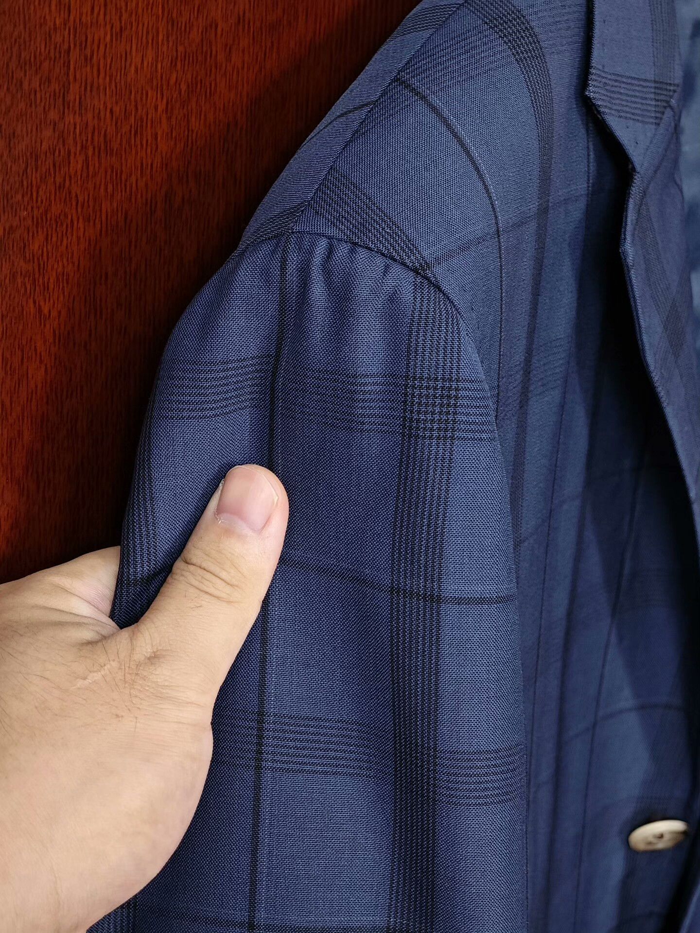 Japanese Brand Custom Wool Blazer with Plaid Pattern Size US M / EU 48-50 / 2 - 3 Thumbnail