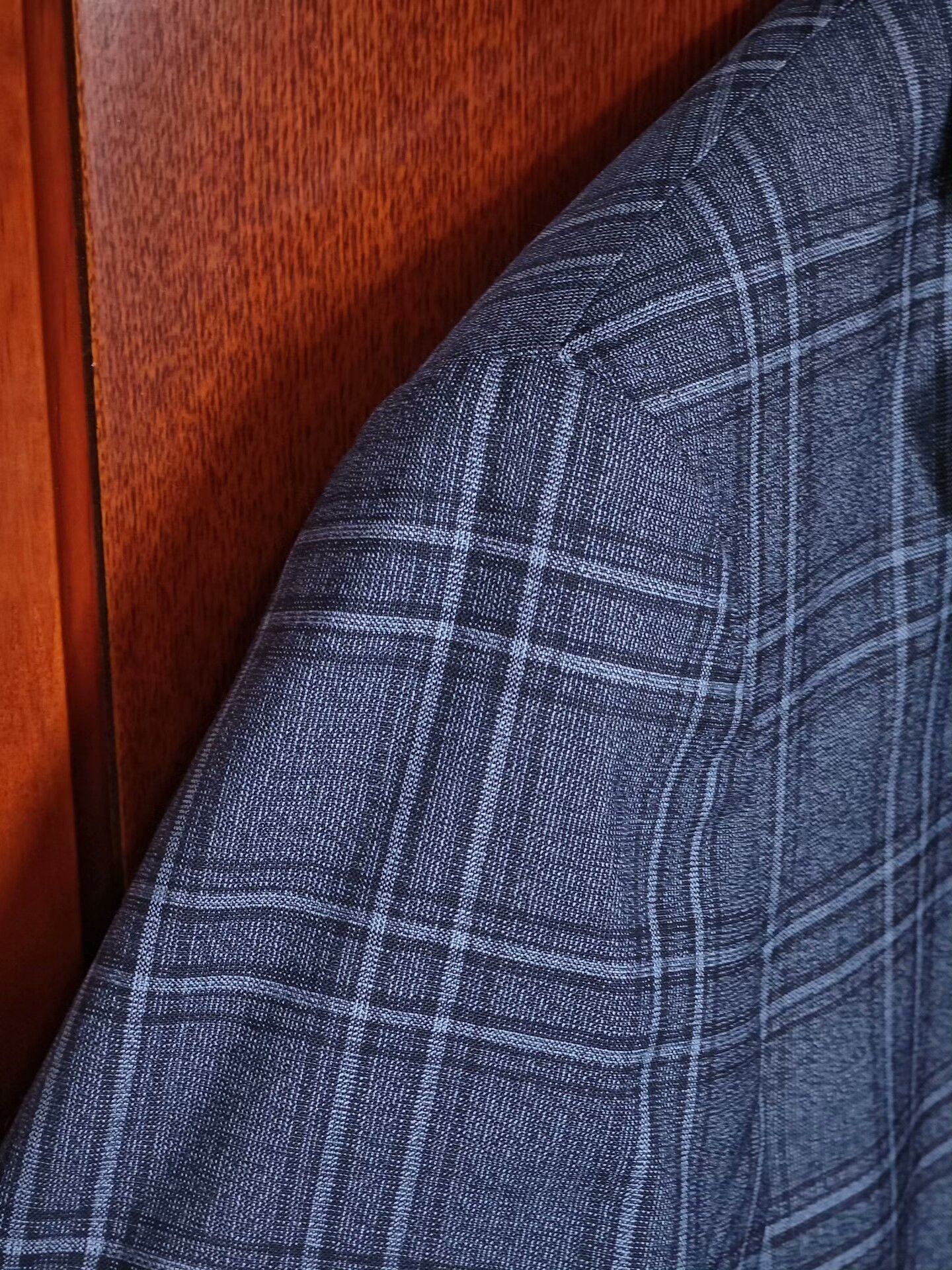 Japanese Brand Custom Blue Plaid Wool Suit Jacket Size US S / EU 44-46 / 1 - 3 Thumbnail