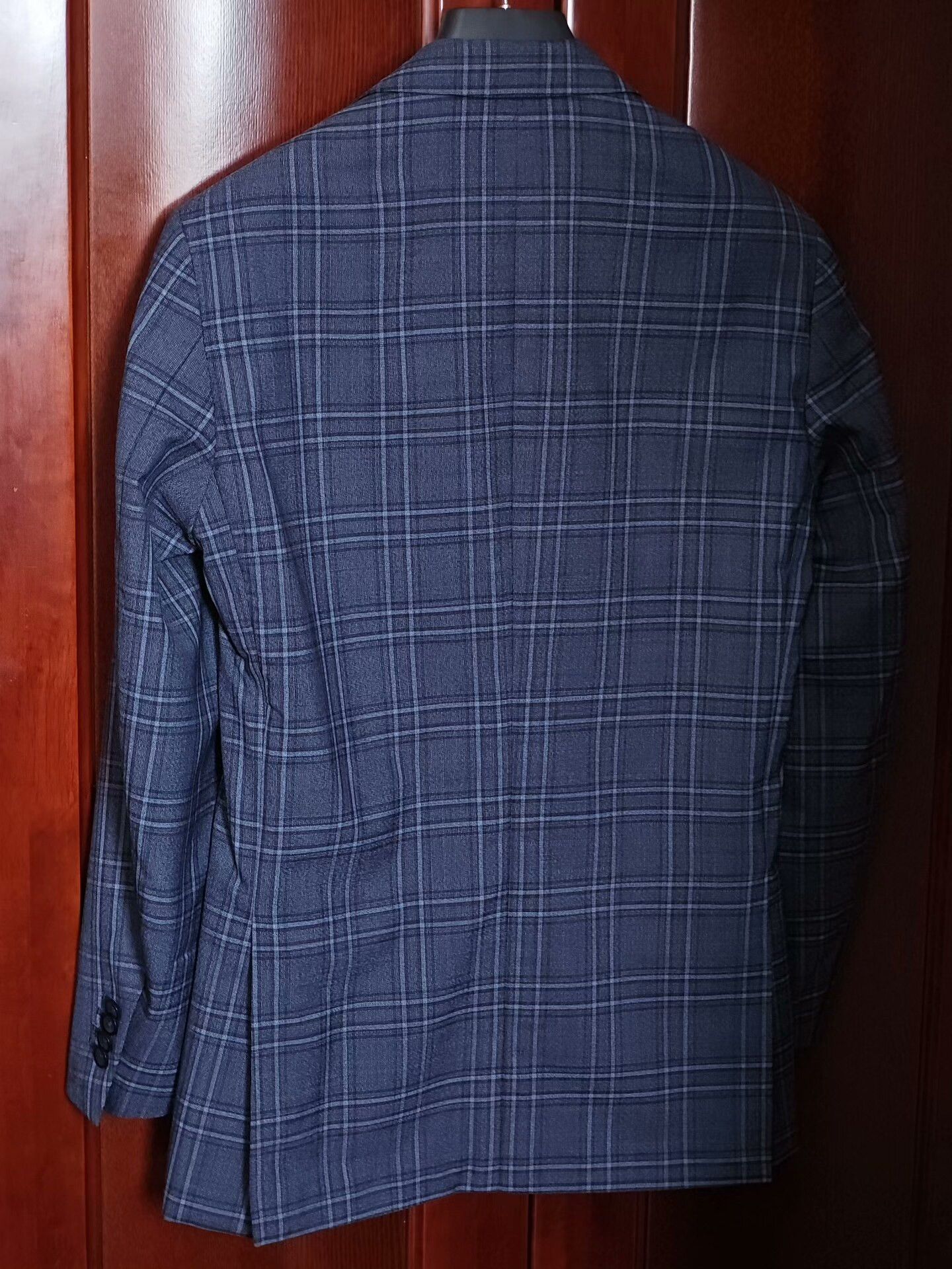 Japanese Brand Custom Blue Plaid Wool Suit Jacket Size US S / EU 44-46 / 1 - 8 Thumbnail