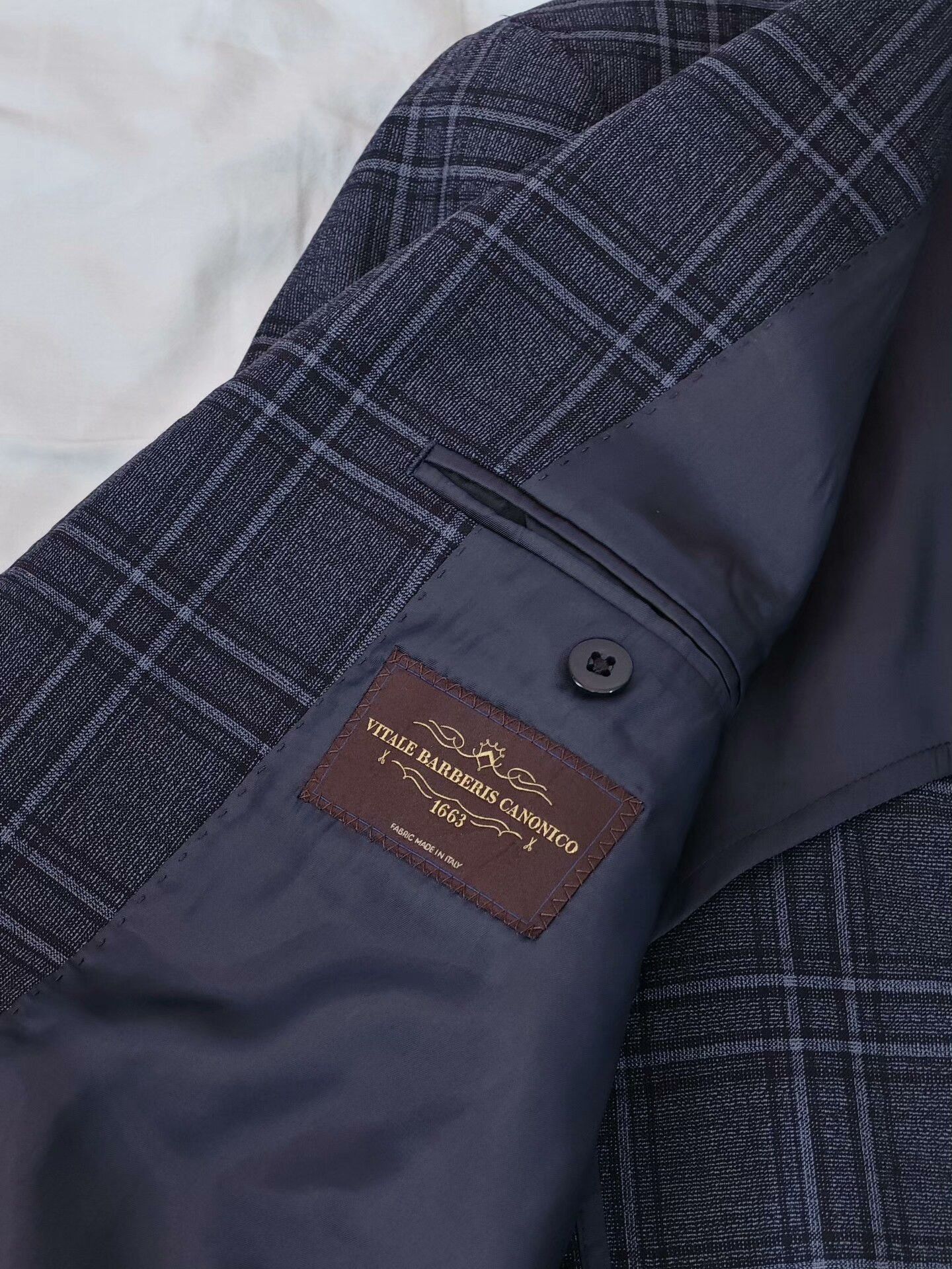 Japanese Brand Custom Blue Plaid Wool Suit Jacket Size US S / EU 44-46 / 1 - 7 Thumbnail