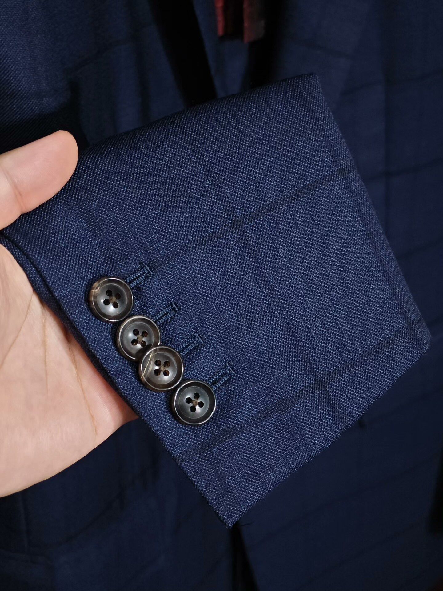 Japanese Brand Italian Blue Wool Suit Jacket Size US S / EU 44-46 / 1 - 4 Thumbnail