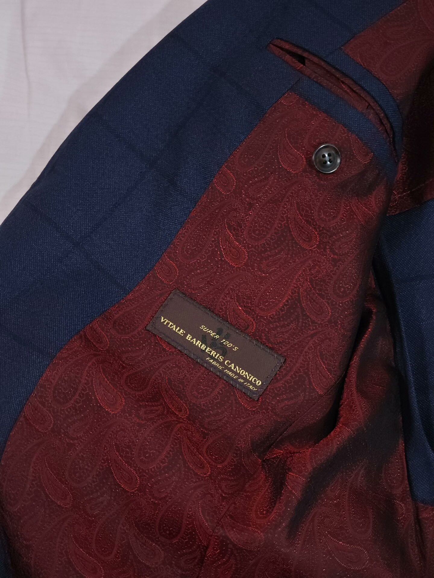 Japanese Brand Italian Blue Wool Suit Jacket Size US S / EU 44-46 / 1 - 7 Thumbnail