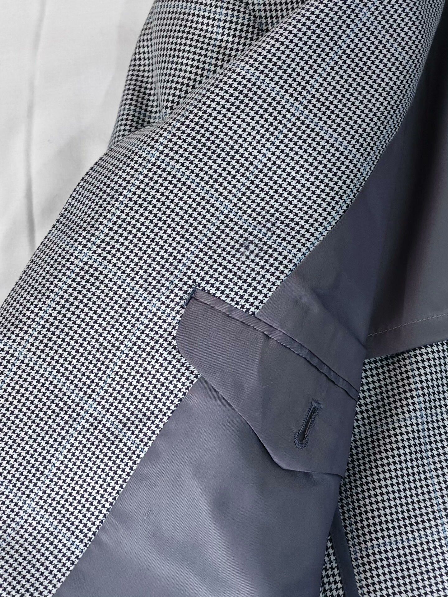 Japanese Brand Italian Blue Check Wool Silk Blazer Size US M / EU 48-50 / 2 - 8 Thumbnail
