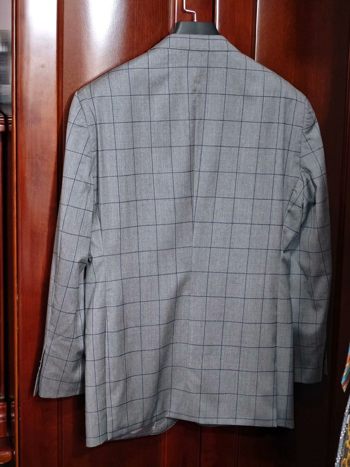 Japanese Brand Custom Italian Wool Suit with Blue Check Size US M / EU 48-50 / 2 - 8 Thumbnail