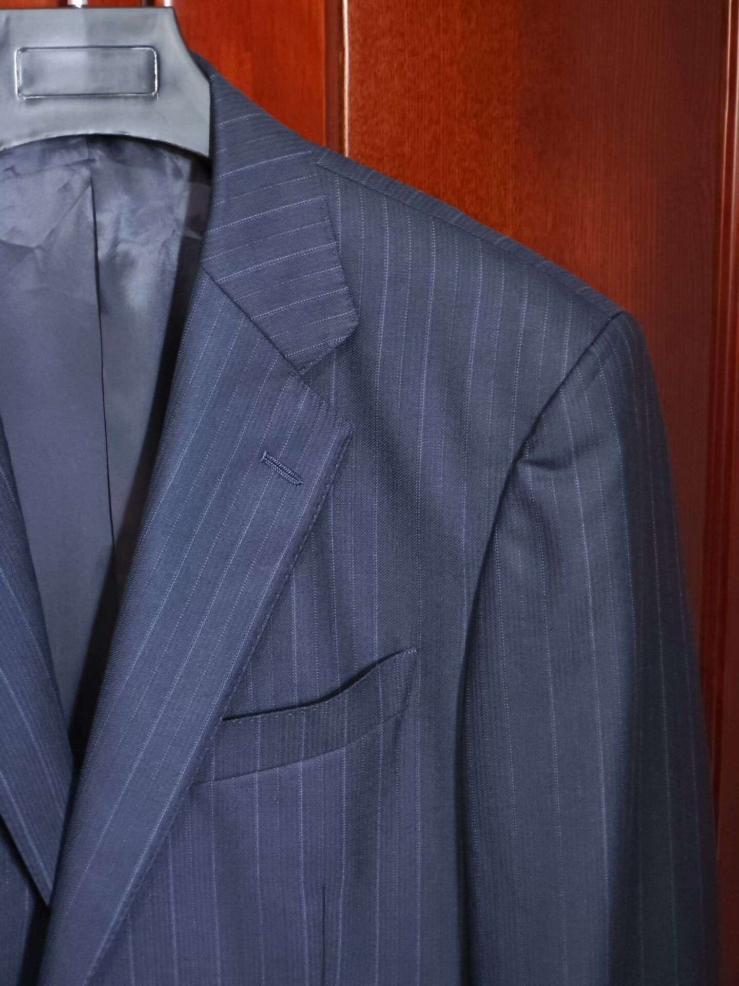 Japanese Brand Dormeuil Wool Linen Custom Suit Size US L / EU 52-54 / 3 - 2 Thumbnail