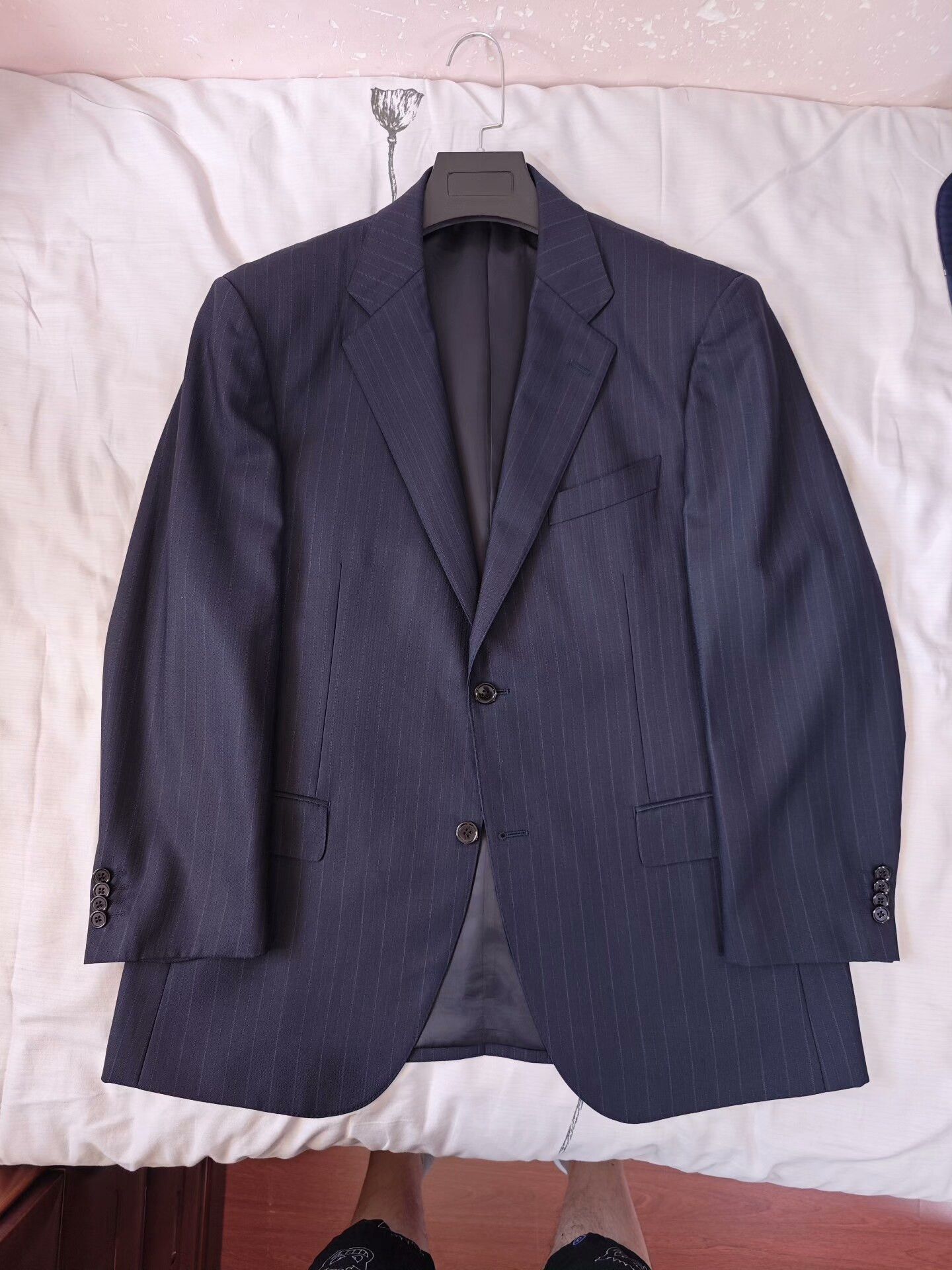 Japanese Brand Dormeuil Wool Linen Custom Suit Size US L / EU 52-54 / 3 - 5 Thumbnail