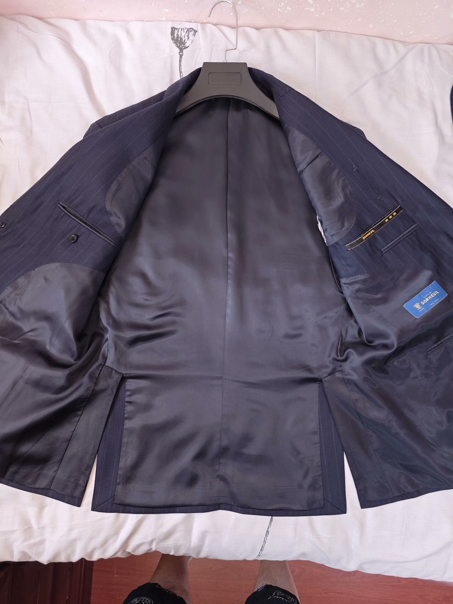 Japanese Brand Dormeuil Wool Linen Custom Suit Size US L / EU 52-54 / 3 - 6 Thumbnail
