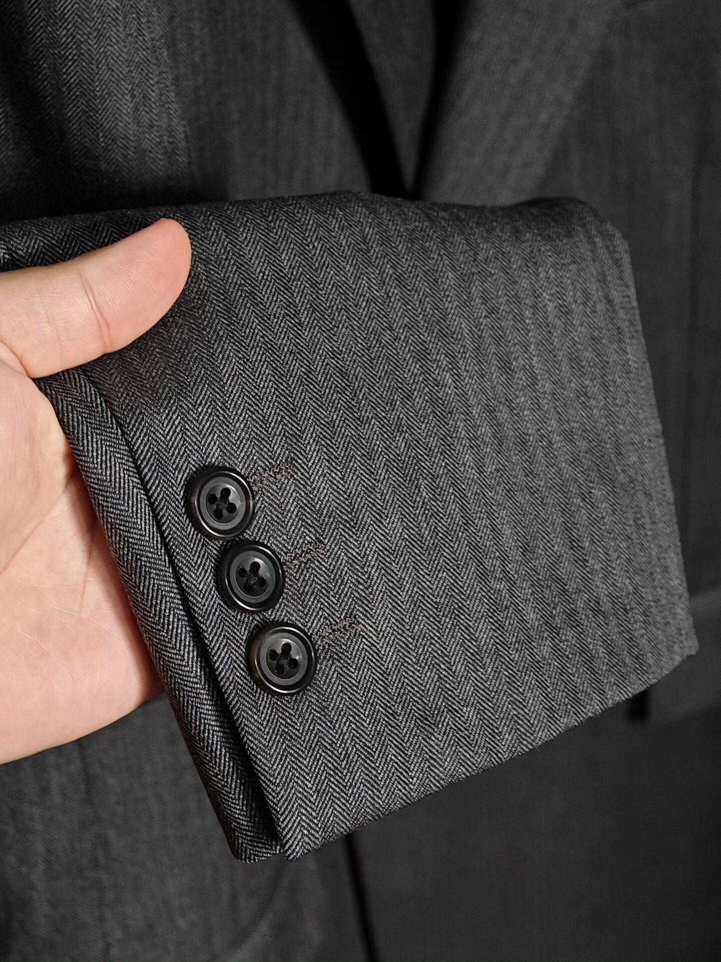 Japanese Brand Custom Gray Wool Suit by DORMEUIL Size US XL / EU 56 / 4 - 4 Thumbnail