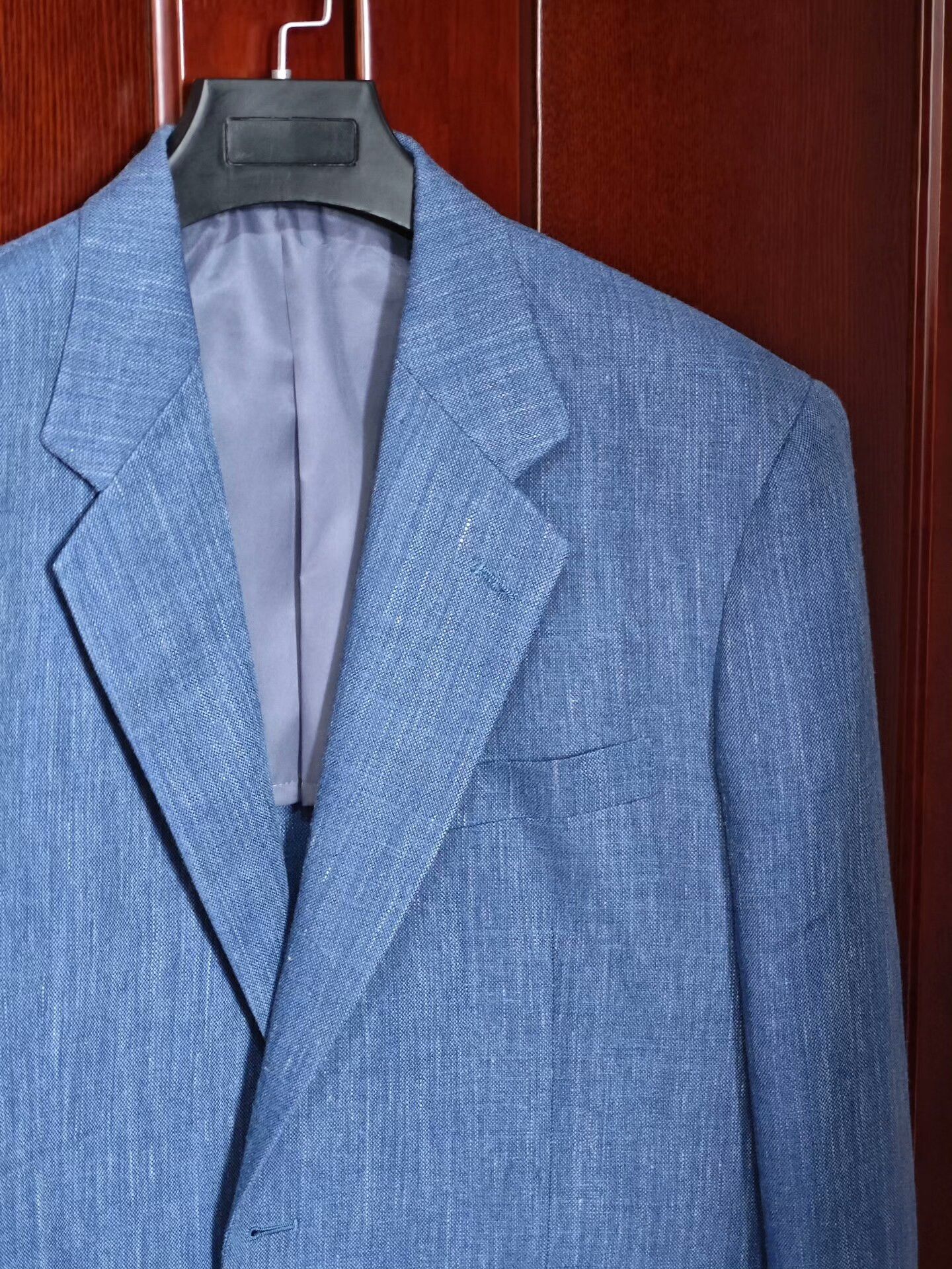 Japanese Brand Custom Italian Blue Suit Jacket Size US L / EU 52-54 / 3 - 2 Thumbnail