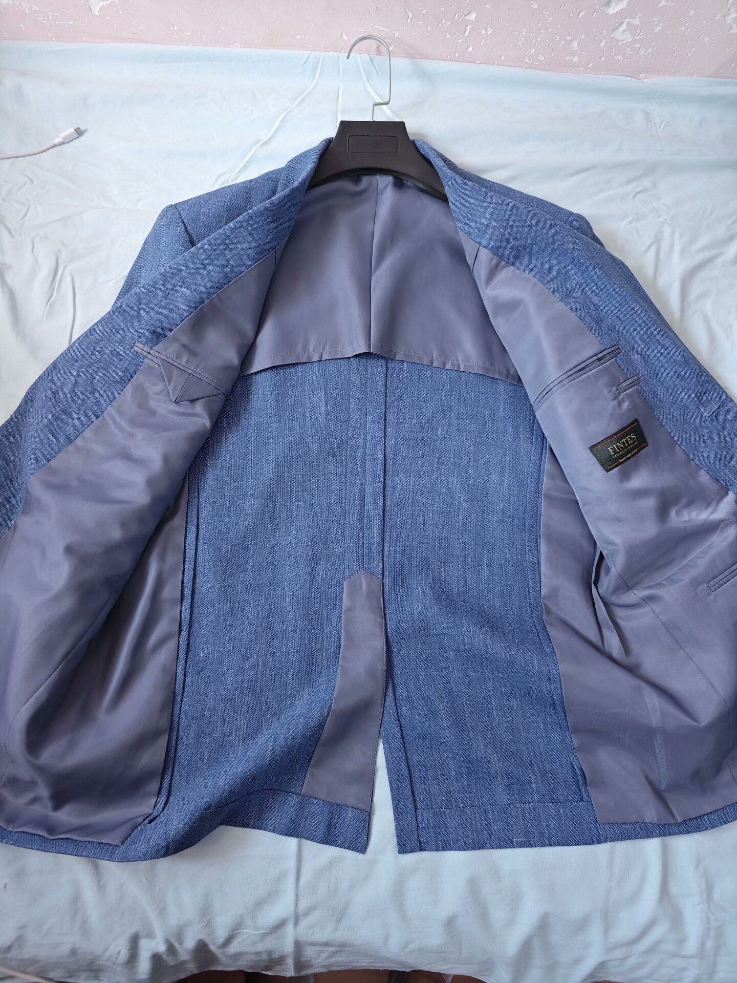 Japanese Brand Custom Italian Blue Suit Jacket Size US L / EU 52-54 / 3 - 6 Thumbnail