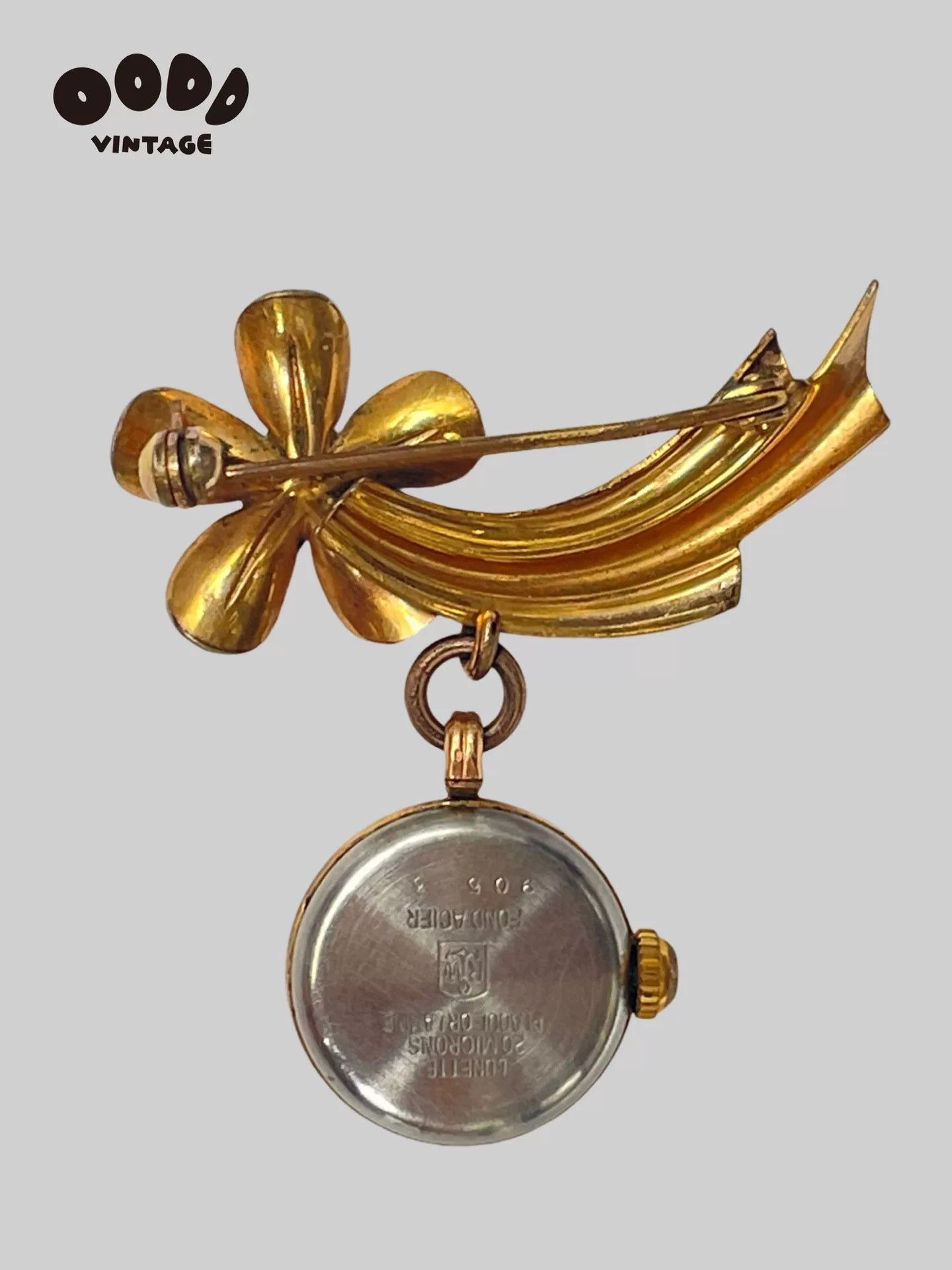 Japanese Brand Vintage Precia Floral Watch Brooch Size ONE SIZE - 7 Thumbnail