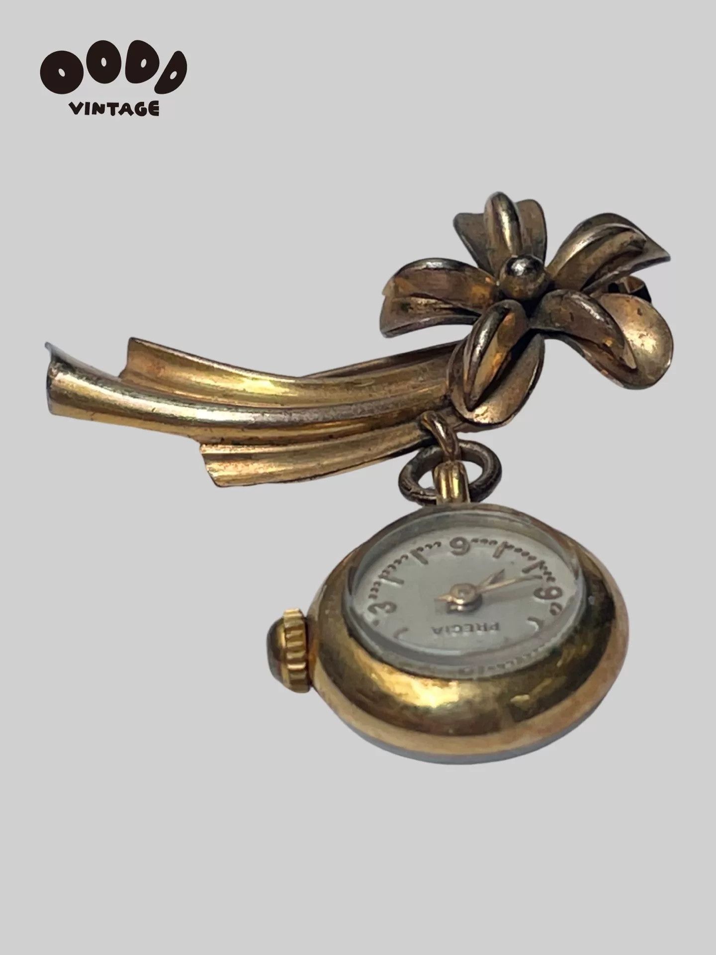 Japanese Brand Vintage Precia Floral Watch Brooch Size ONE SIZE - 3 Thumbnail