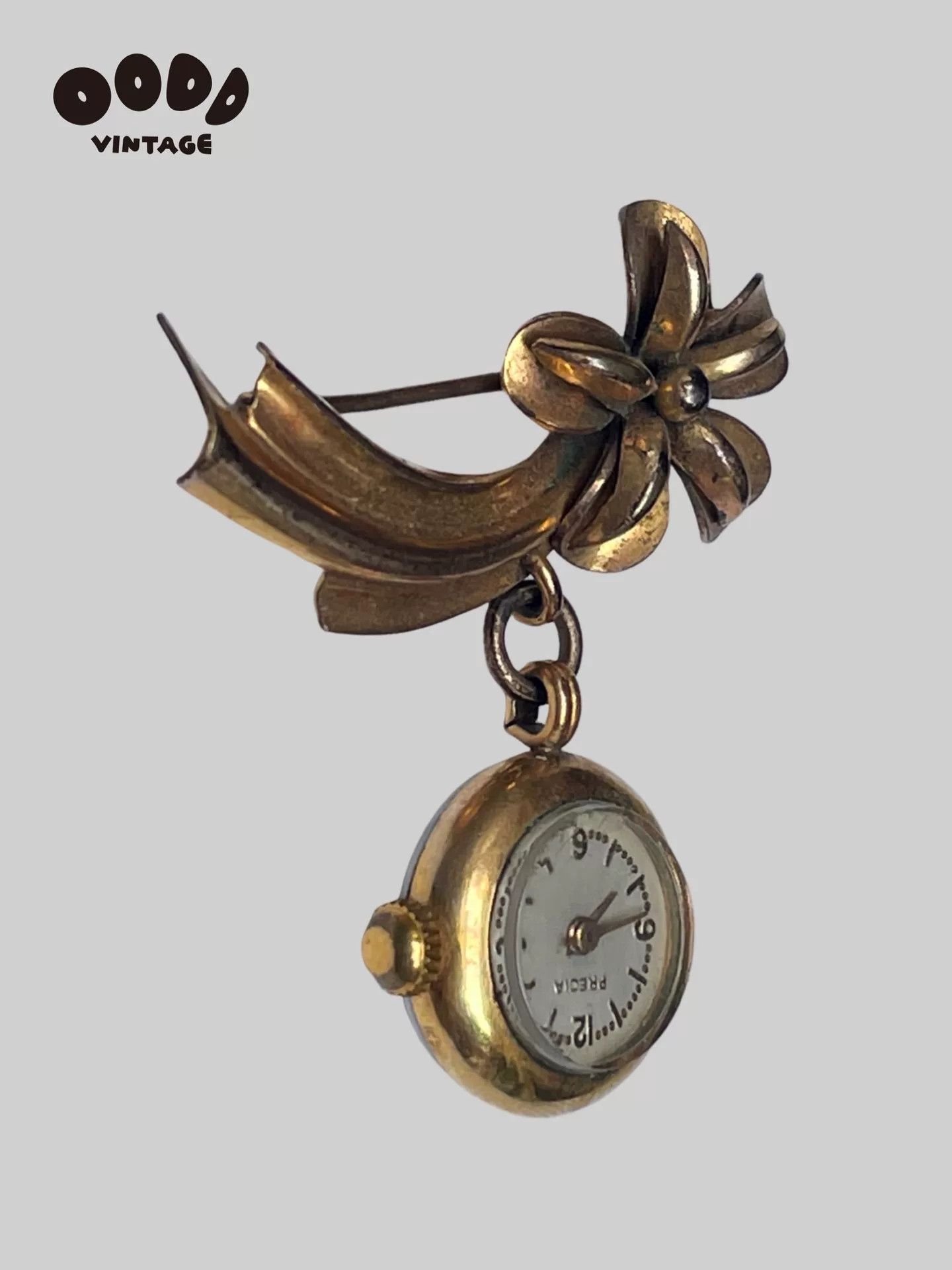 Japanese Brand Vintage Precia Floral Watch Brooch Size ONE SIZE - 2 Thumbnail