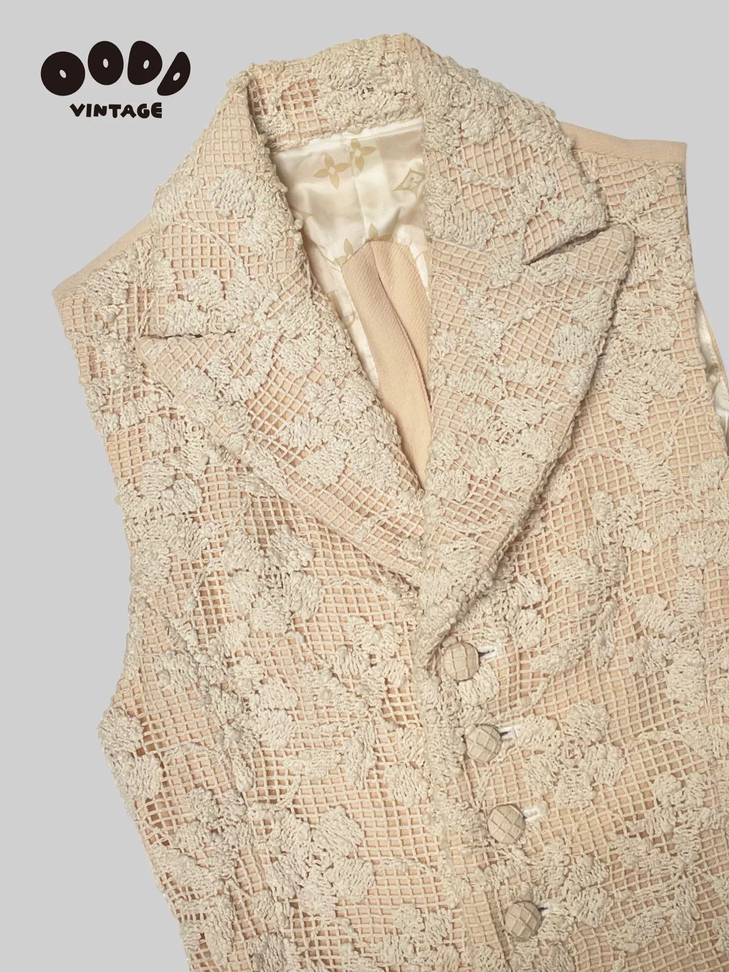 Japanese Brand Luna Mattino Floral Embroidered Vest Size US M / EU 48-50 / 2 - 4 Thumbnail