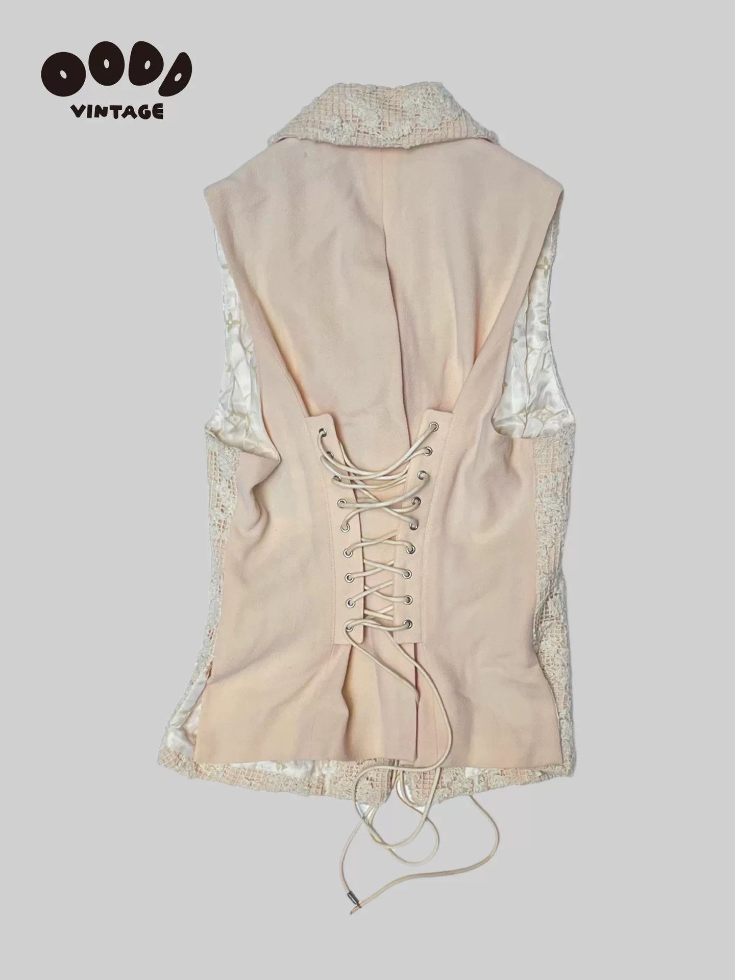 Japanese Brand Luna Mattino Floral Embroidered Vest Size US M / EU 48-50 / 2 - 2 Thumbnail