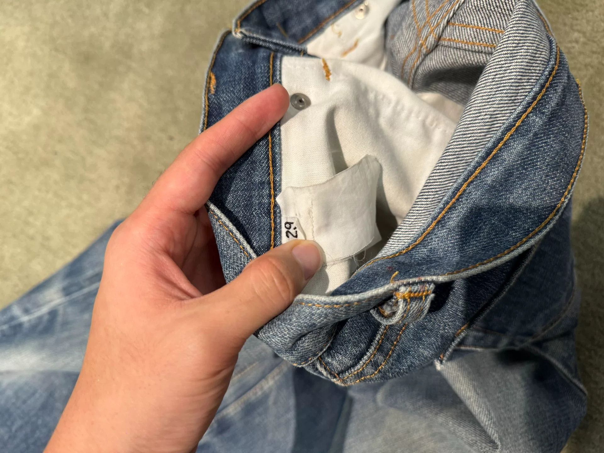 Helmut Lang Helmut Lang Washed Denim Pants Size US 39 - 4 Thumbnail