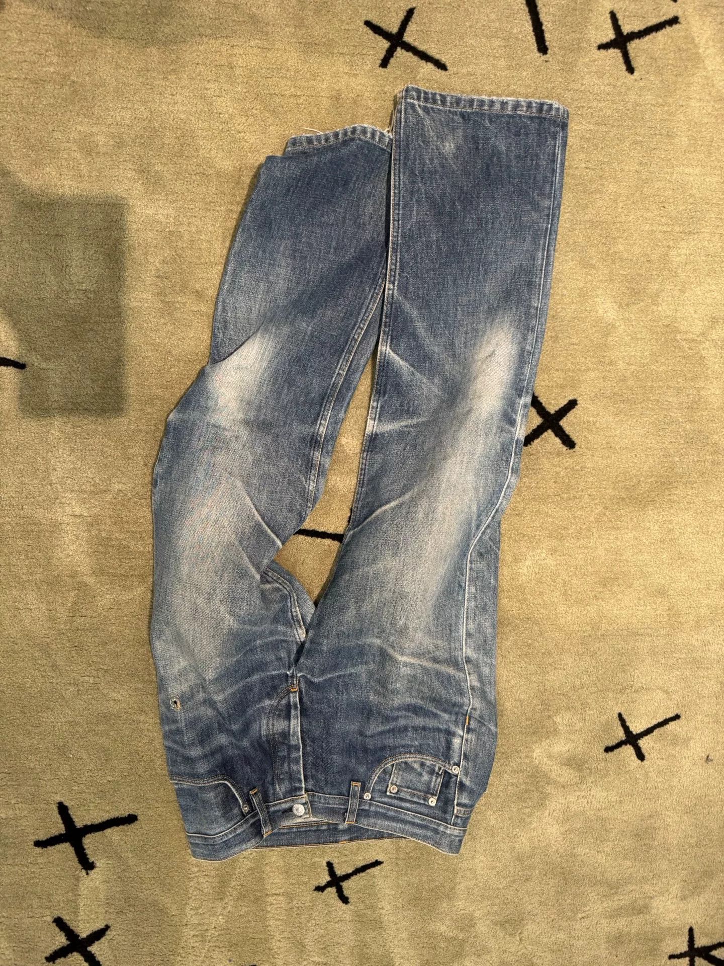 Helmut Lang Helmut Lang Washed Denim Pants Size US 39 - 3 Thumbnail