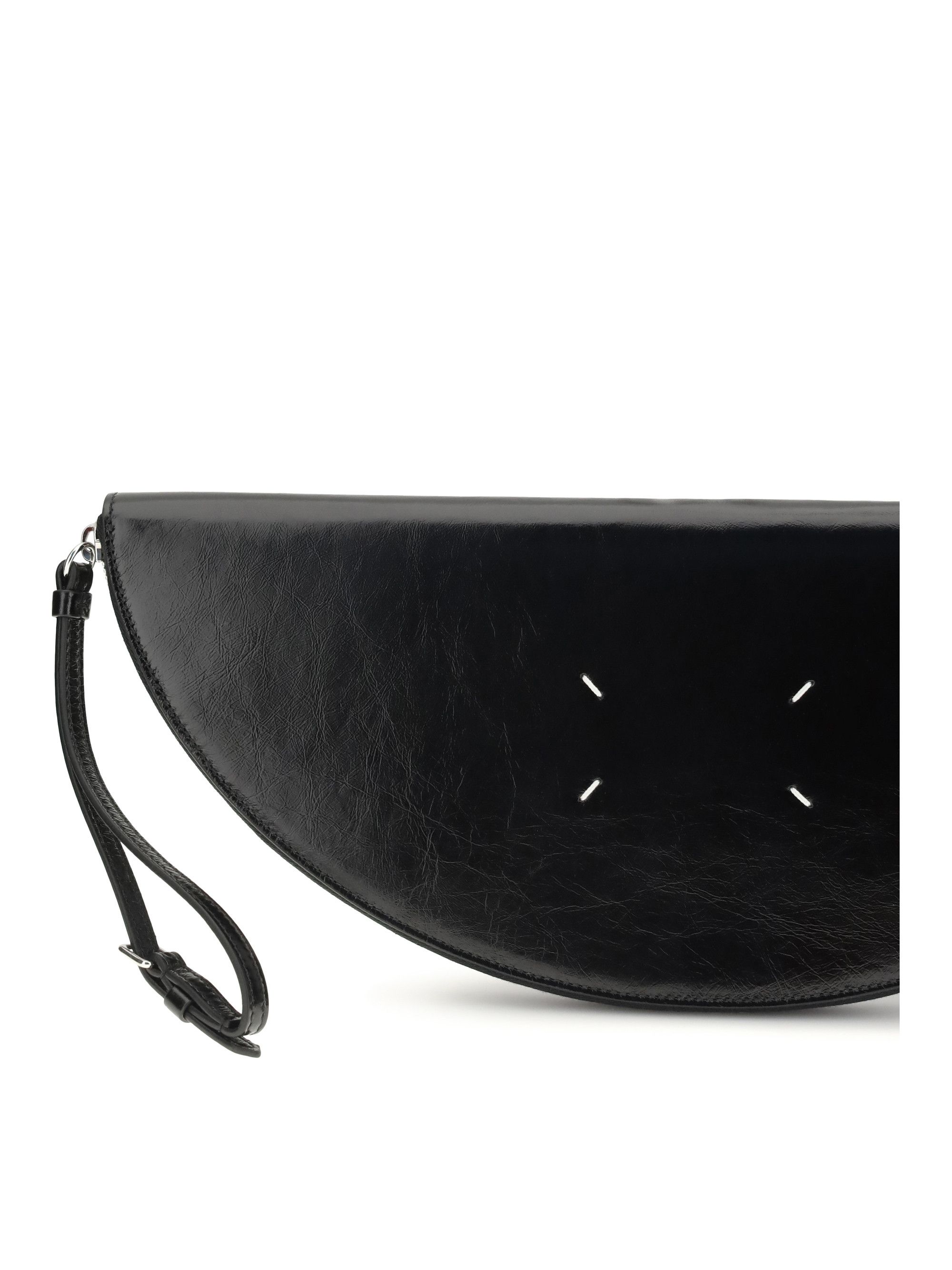 Maison Margiela Halfmoon leather Clutch Bag Size ONE SIZE - 4 Thumbnail