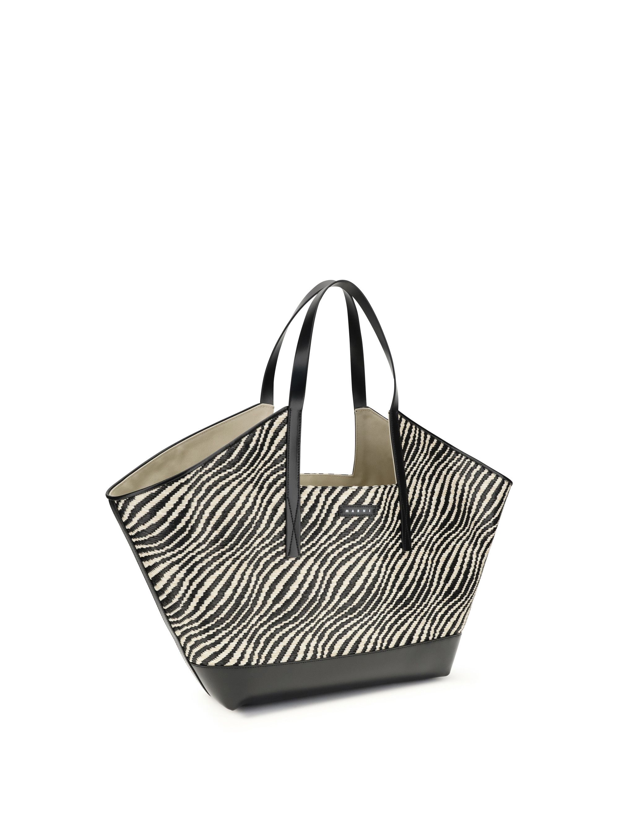 Marni Raffia effect fabric Tote Bag Size ONE SIZE - 2 Thumbnail