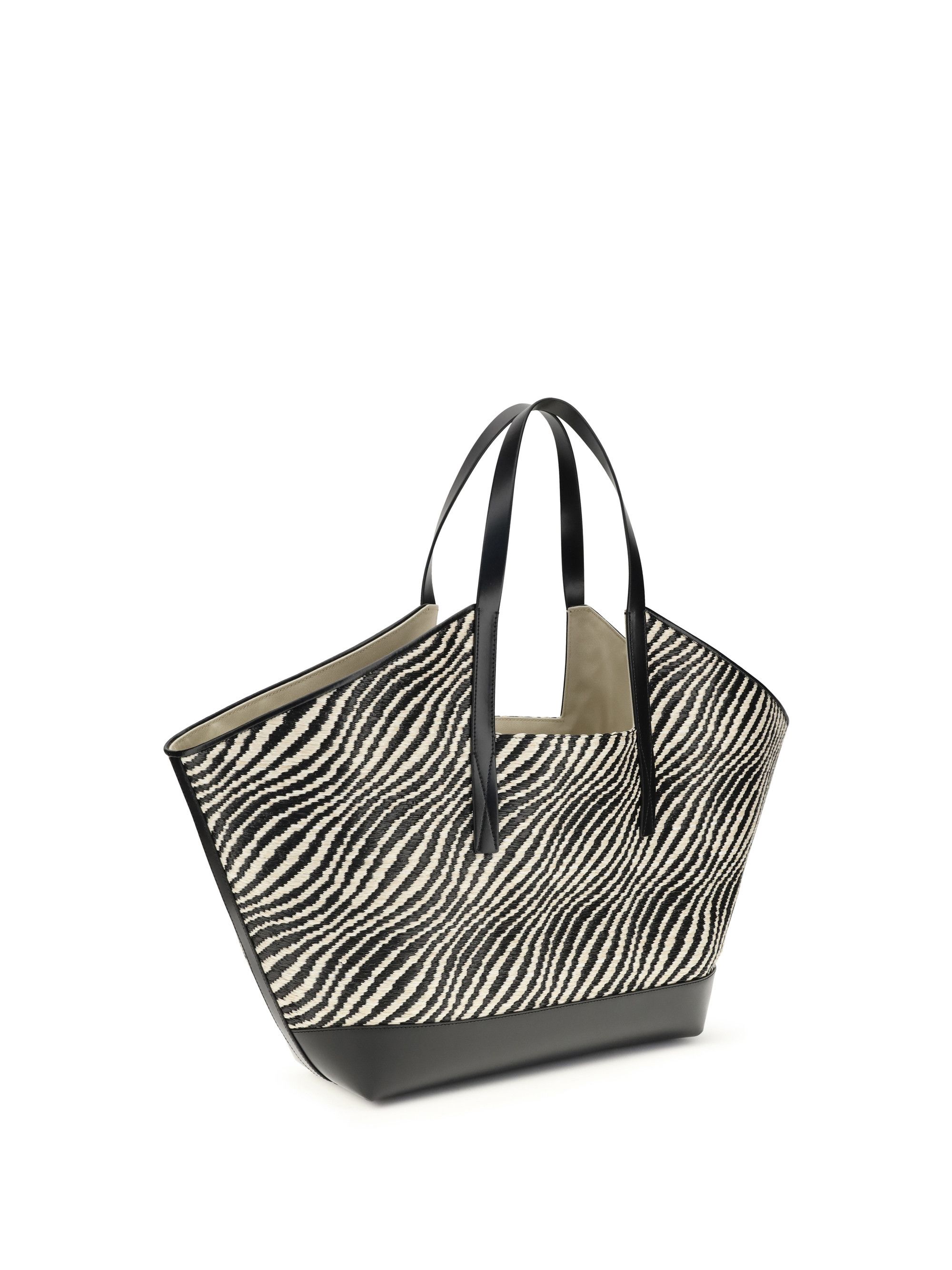 Marni Raffia effect fabric Tote Bag Size ONE SIZE - 3 Thumbnail