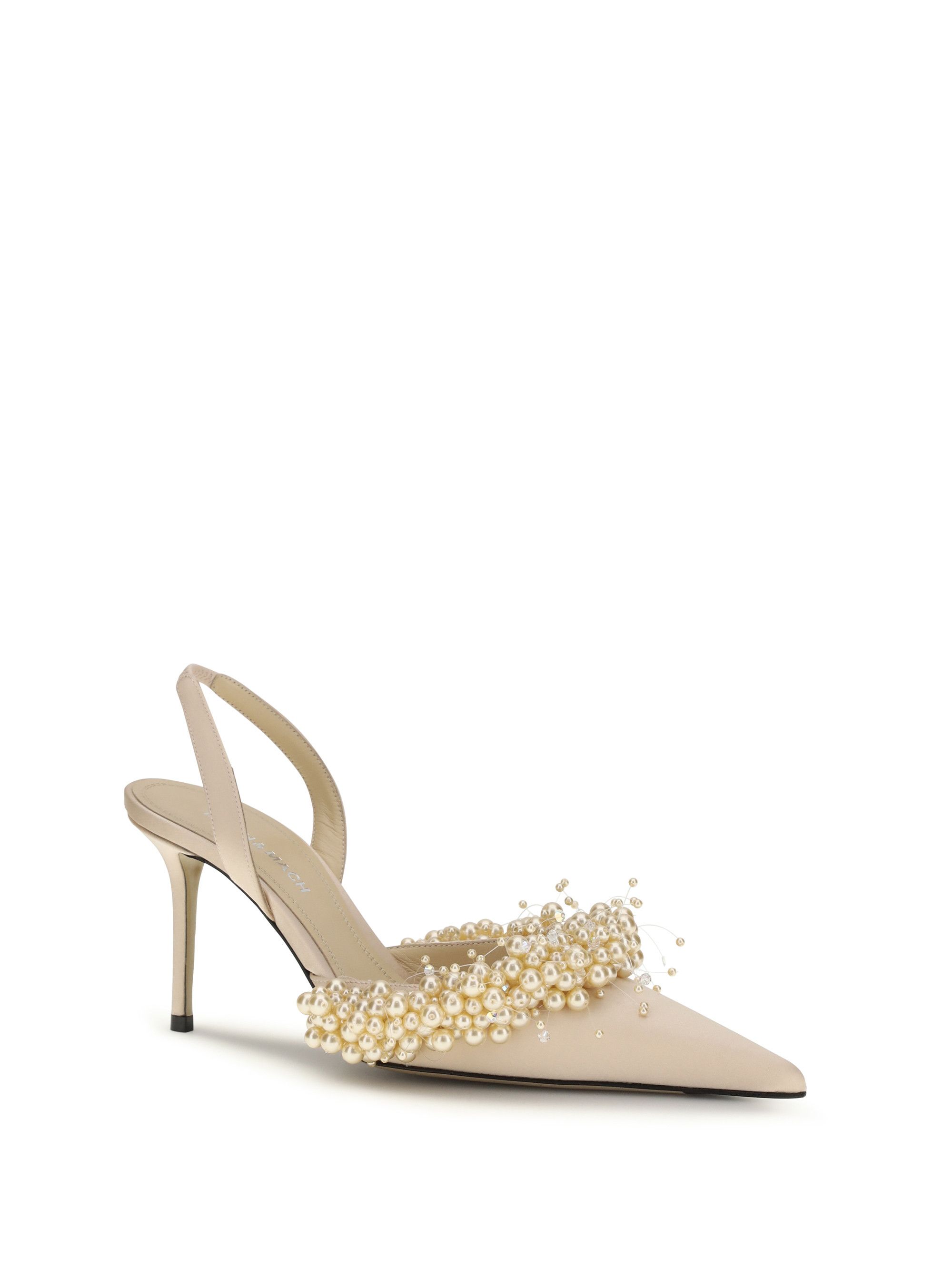 MACH & MACH Slingback Pumps with pearls Size US 8 / IT 38 - 2 Thumbnail