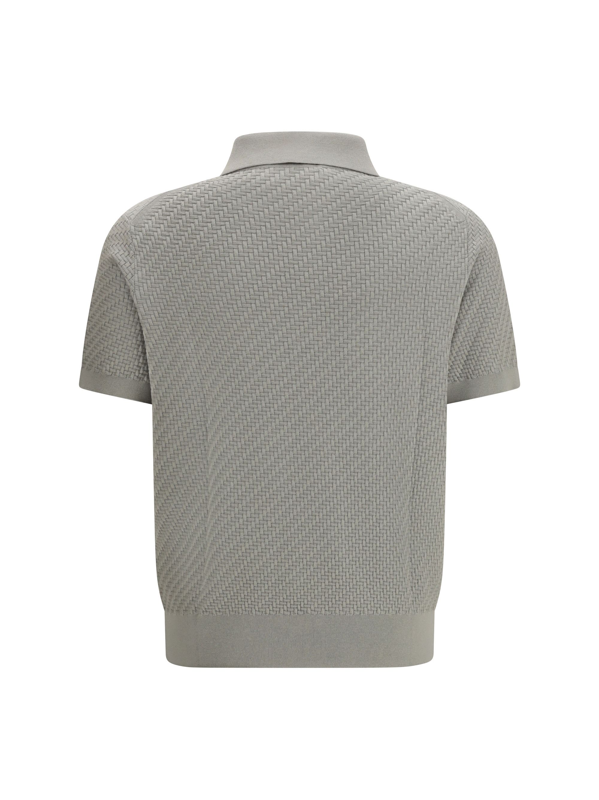 Brioni Polo Shirt with woven pattern Size US XL / EU 56 / 4 - 2 Thumbnail