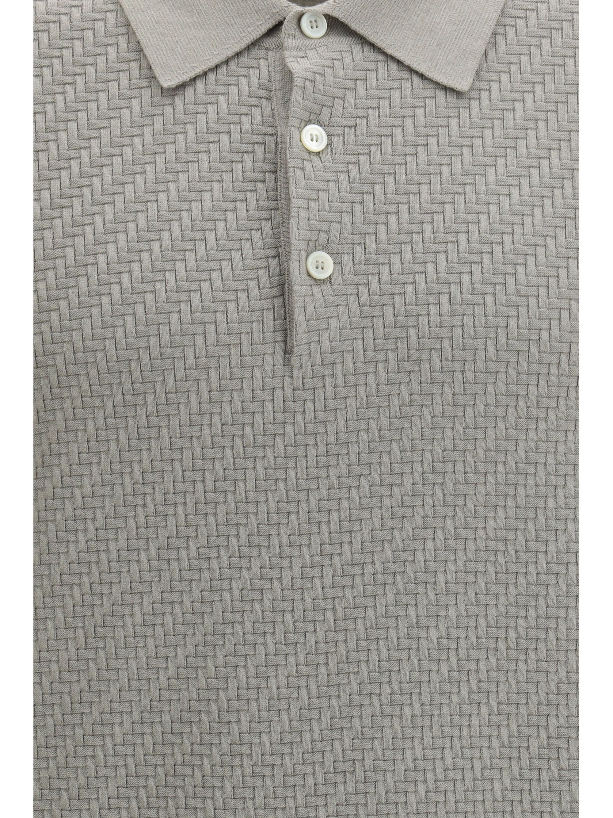 Brioni Polo Shirt with woven pattern Size US XXL / EU 58 / 5 - 3 Thumbnail