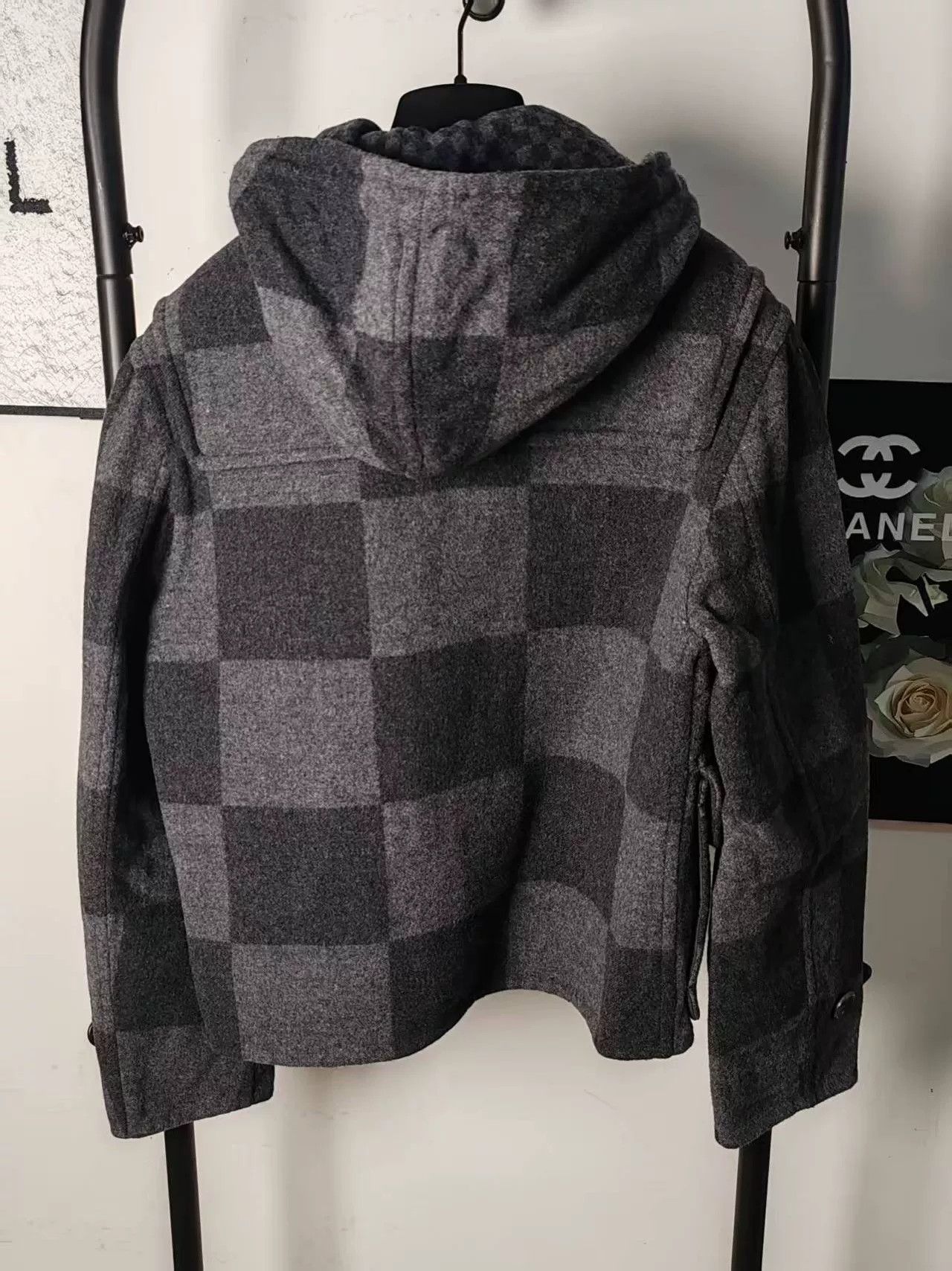 Louis Vuitton Genuine LV Chessboard Wool Coat Size US M / EU 48-50 / 2 - 2 Thumbnail