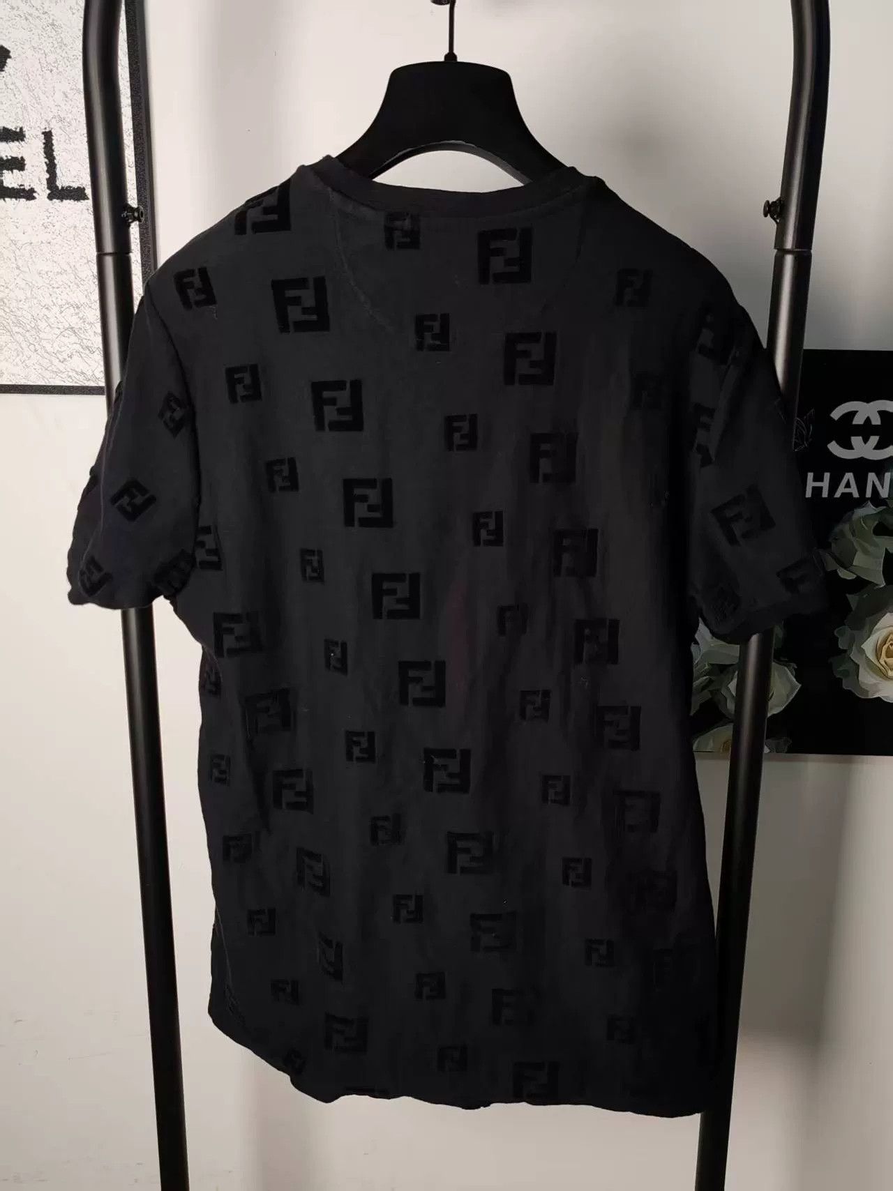 Fendi Fendi Velvet Print Short Sleeve Shirt Size US M / EU 48-50 / 2 - 2 Thumbnail
