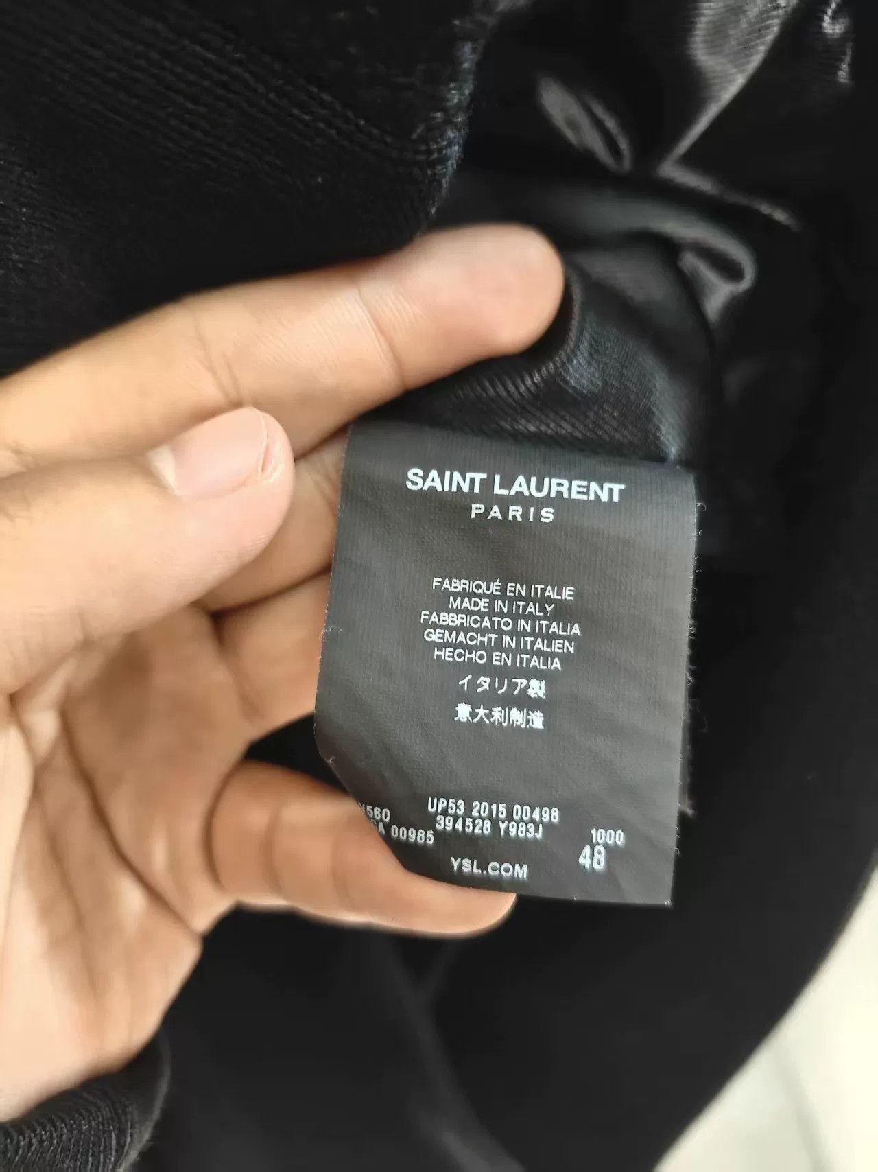 Saint Laurent Paris Saint Laurent Black Zip Jacket Size US M / EU 48-50 / 2 - 4 Thumbnail