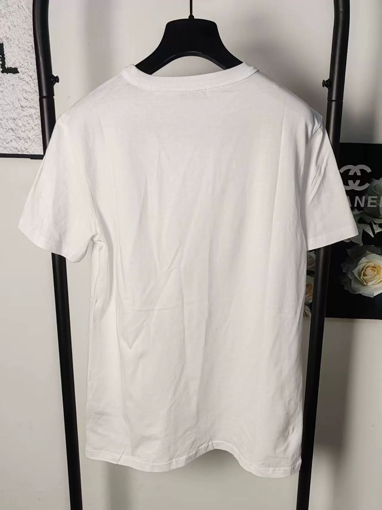 Dior Embroidered Logo Short Sleeve T-Shirt