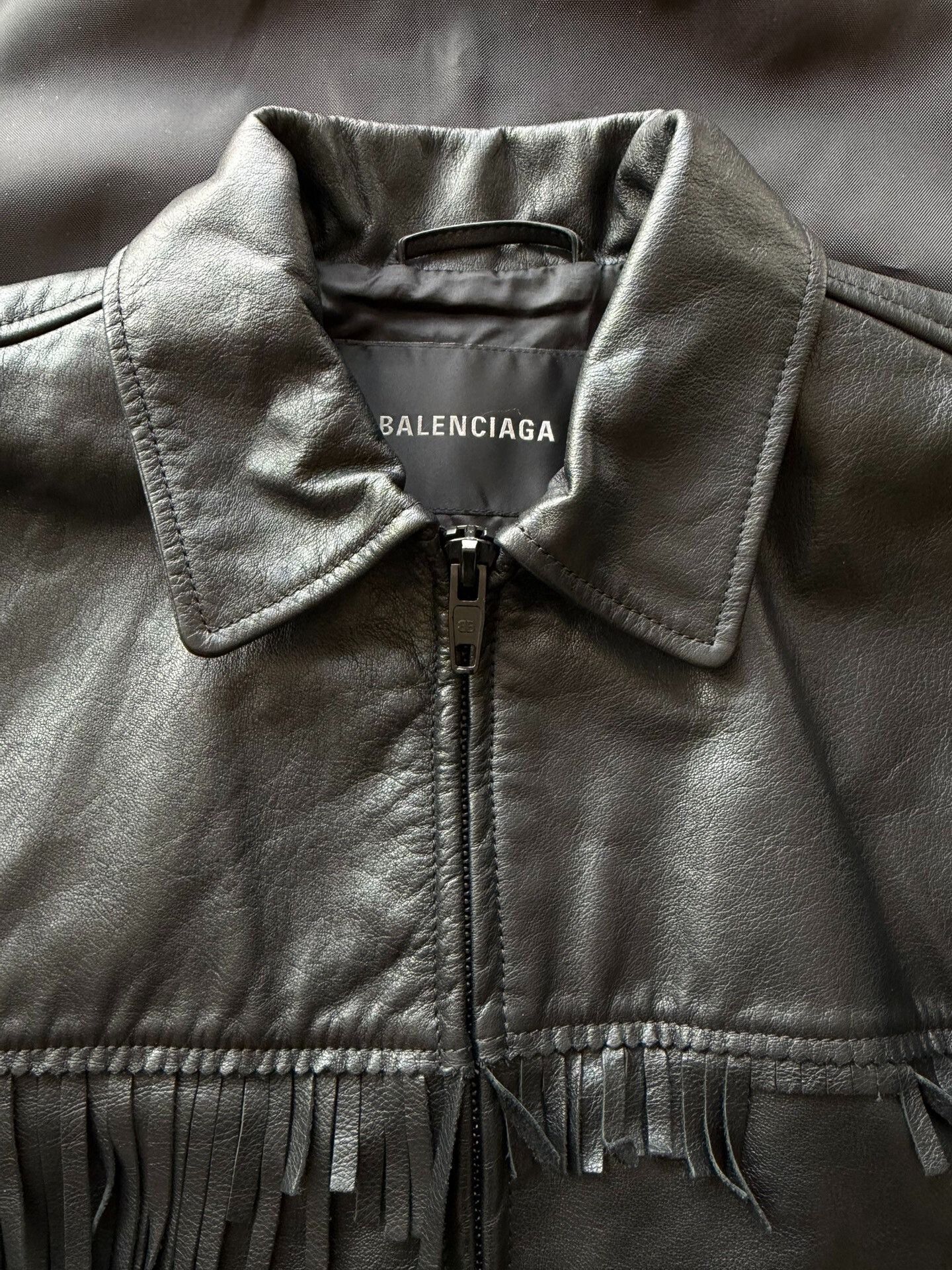 Balenciaga Balenciaga Fringed Leather Jacket Size XS / US 0-2 / IT 36-38 - 4 Thumbnail
