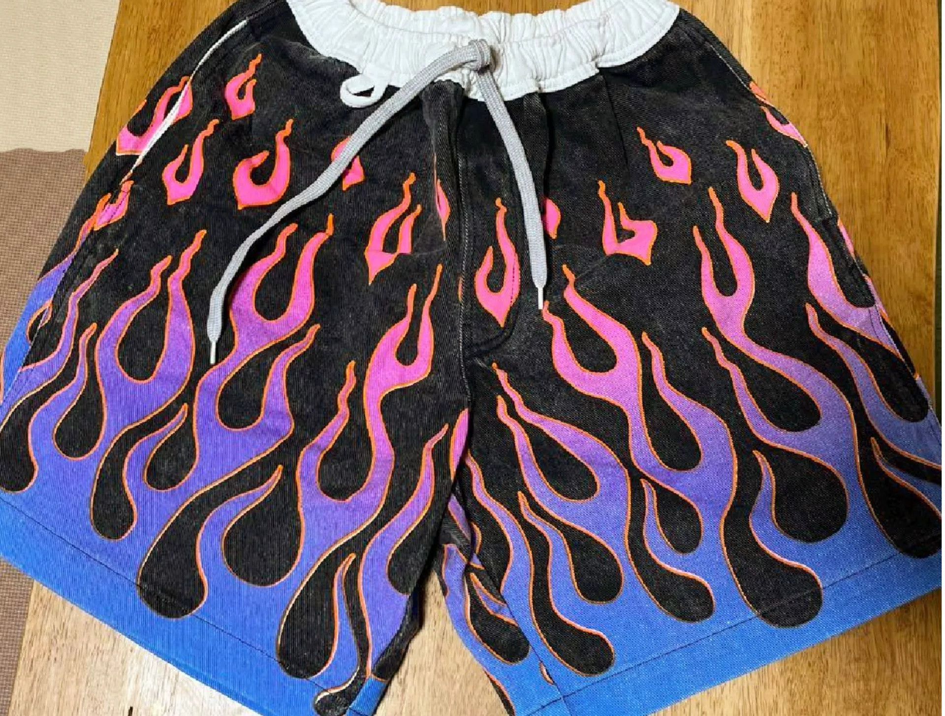 G2000 Flames Printed Easy Short Pants Size US 30 / EU 46 - 3 Thumbnail
