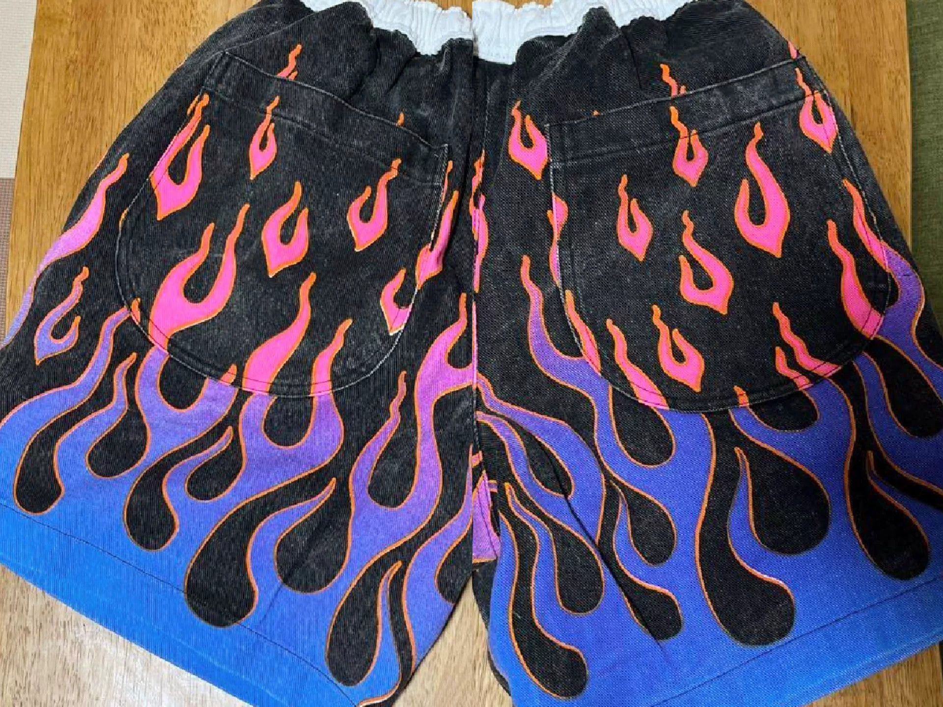 G2000 Flames Printed Easy Short Pants Size US 30 / EU 46 - 4 Thumbnail