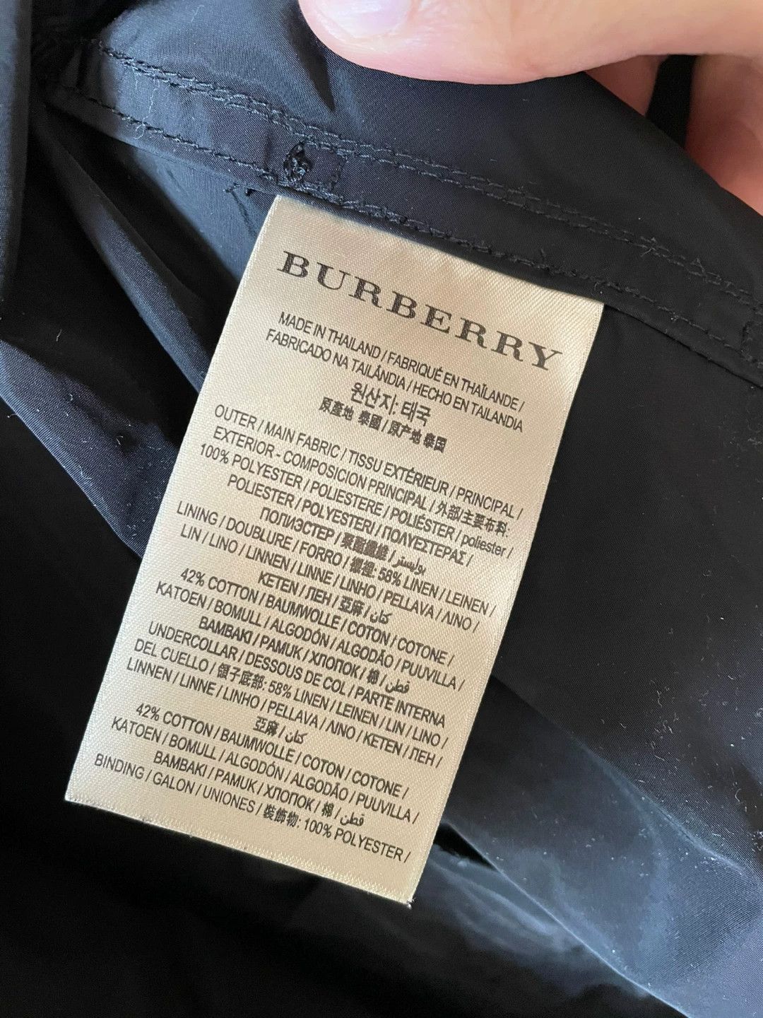 Burberry Burberry Men's Black Trench Coat Size US M / EU 48-50 / 2 - 6 Thumbnail