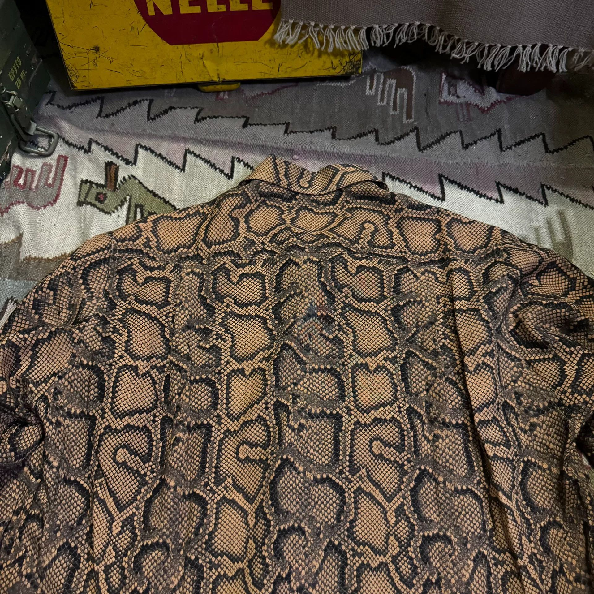 Comme des Garcons Wacko Maria Snake Print Long Sleeve Shirt Size US M / EU 48-50 / 2 - 4 Thumbnail