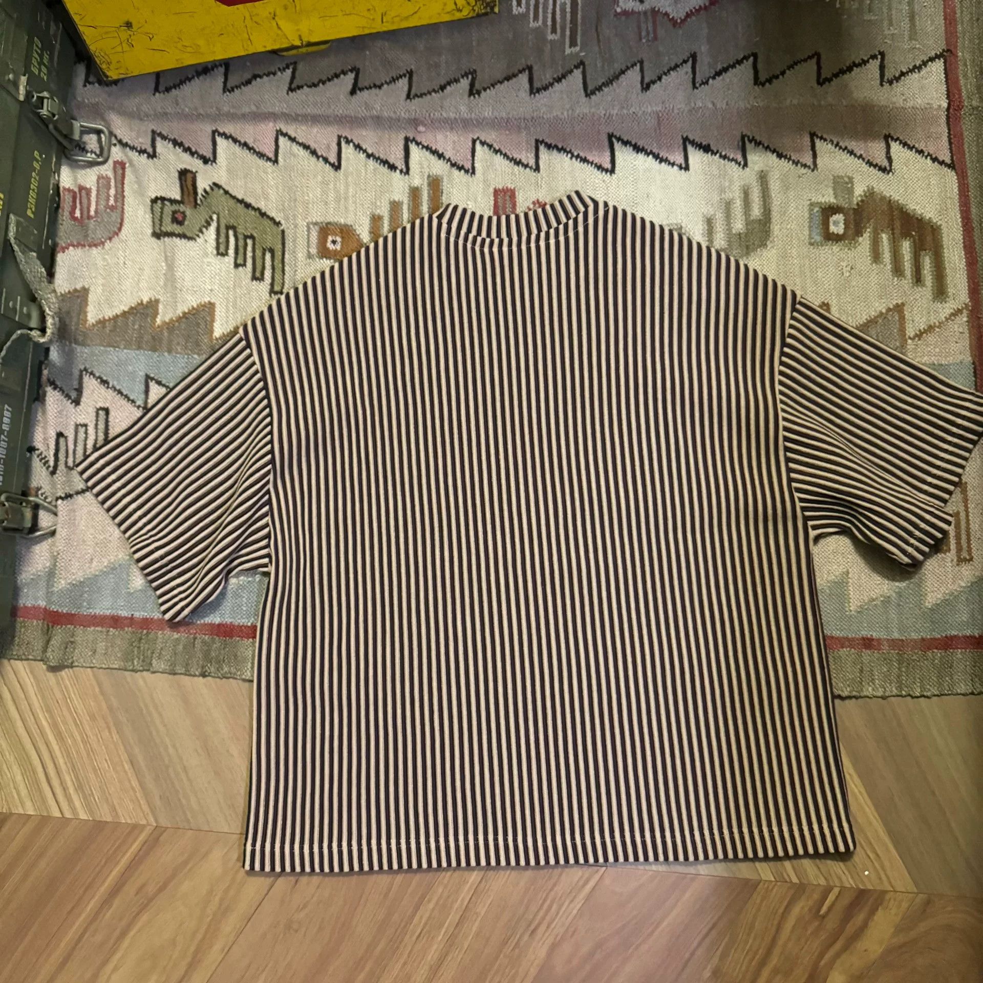 JieDa Striped Short Sleeve Tee Shirt Size US M / EU 48-50 / 2 - 4 Thumbnail