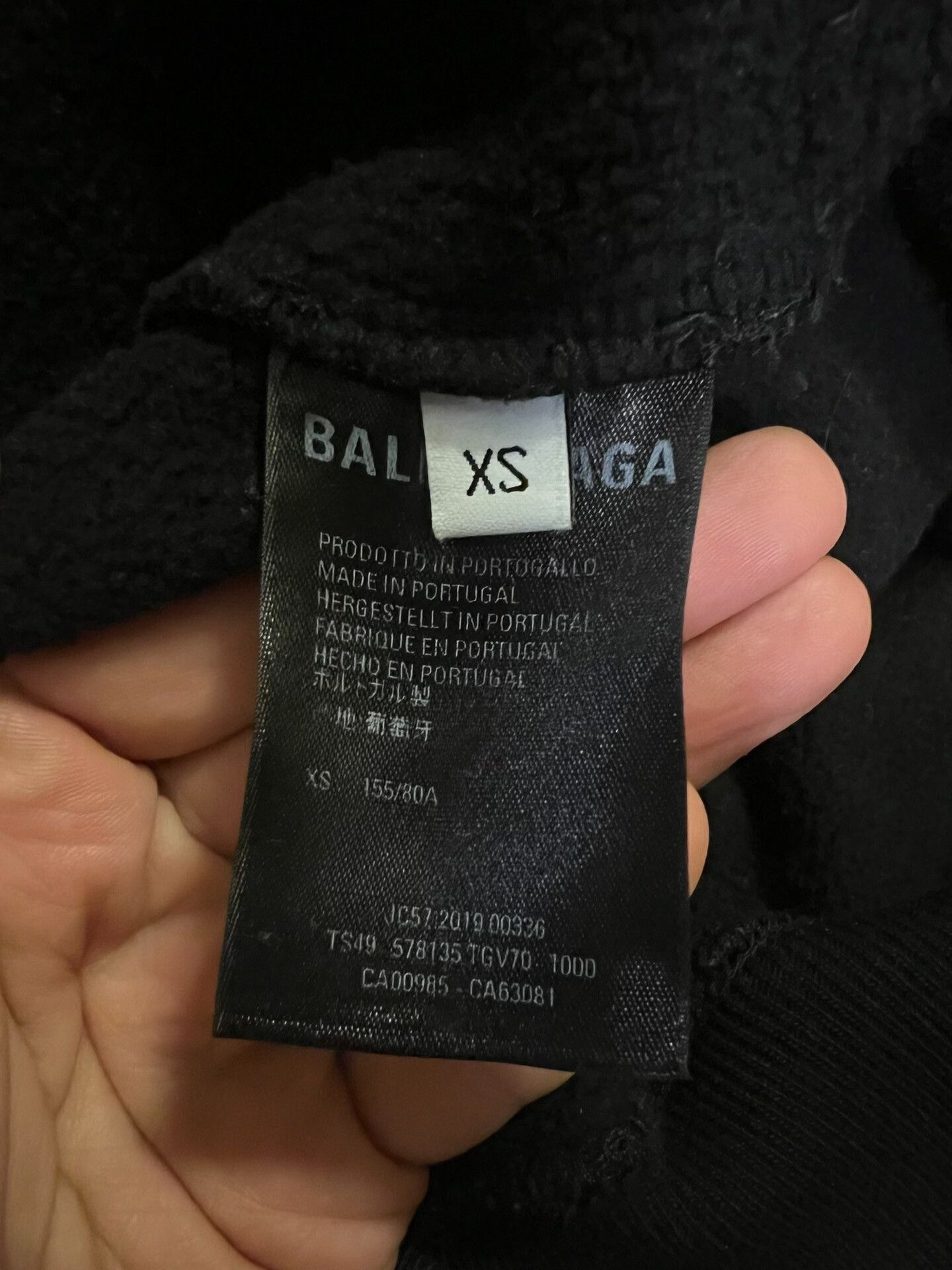 Balenciaga Balenciaga Hooded Sweatshirt in Black Size US M / EU 48-50 / 2 - 4 Thumbnail
