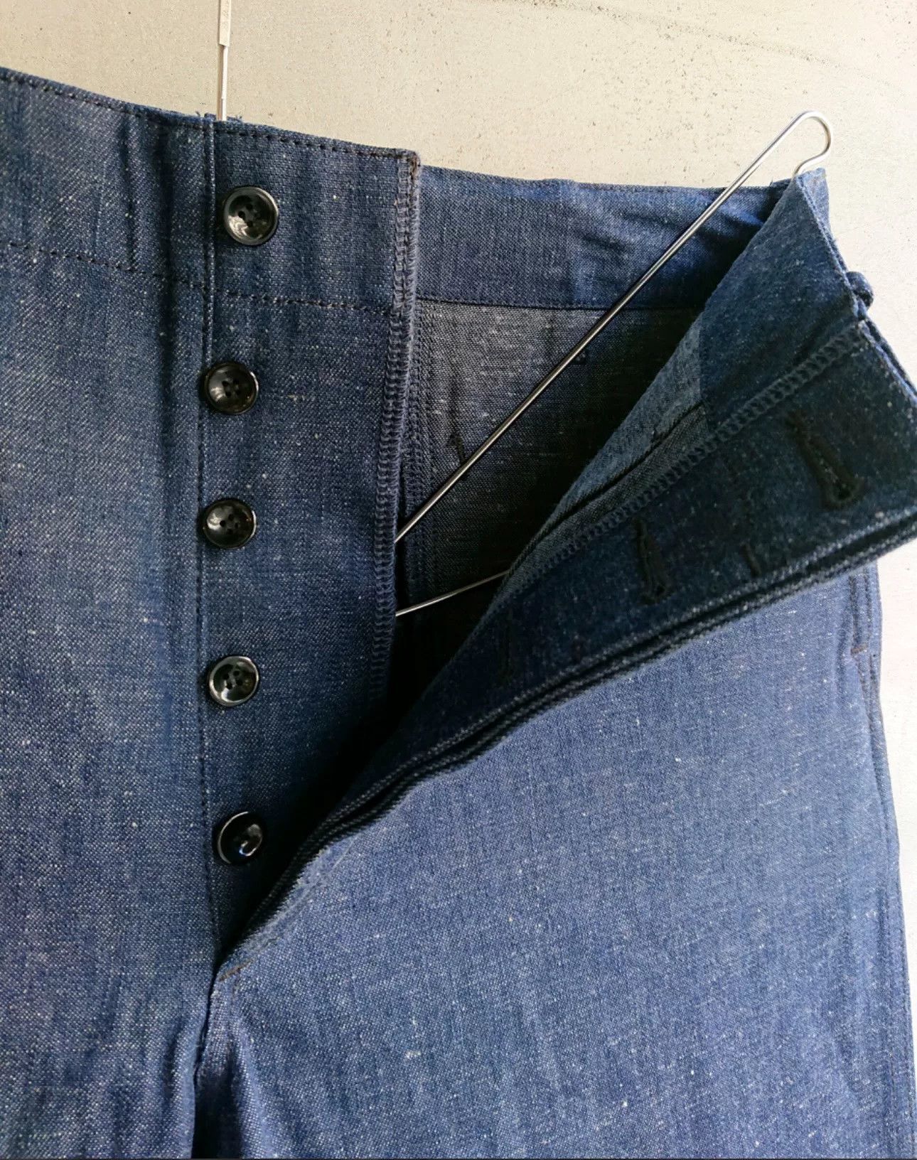 Vintage New Japanese USMC Denim Trousers Size US 32 / EU 48 - 3 Thumbnail