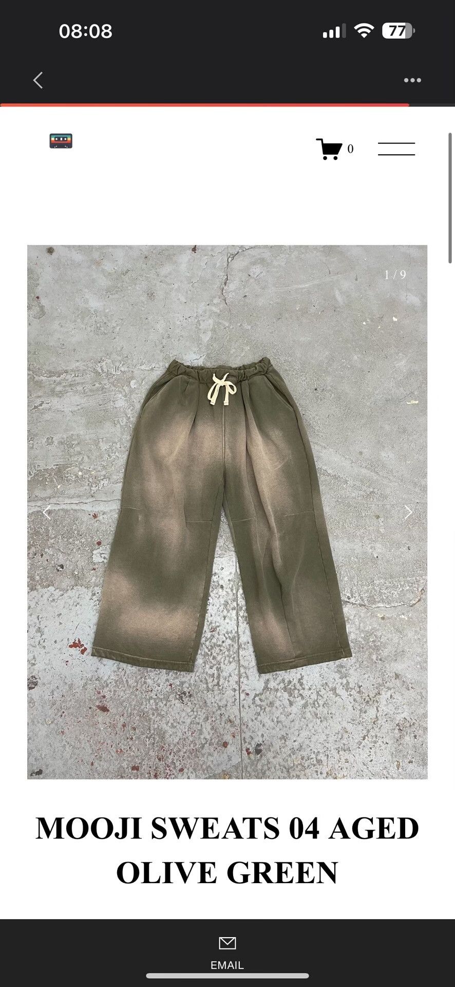 MOOJIMOOJIUS Aged Olive Green Mooji Sweats Size US 30 / EU 46 - 3 Thumbnail