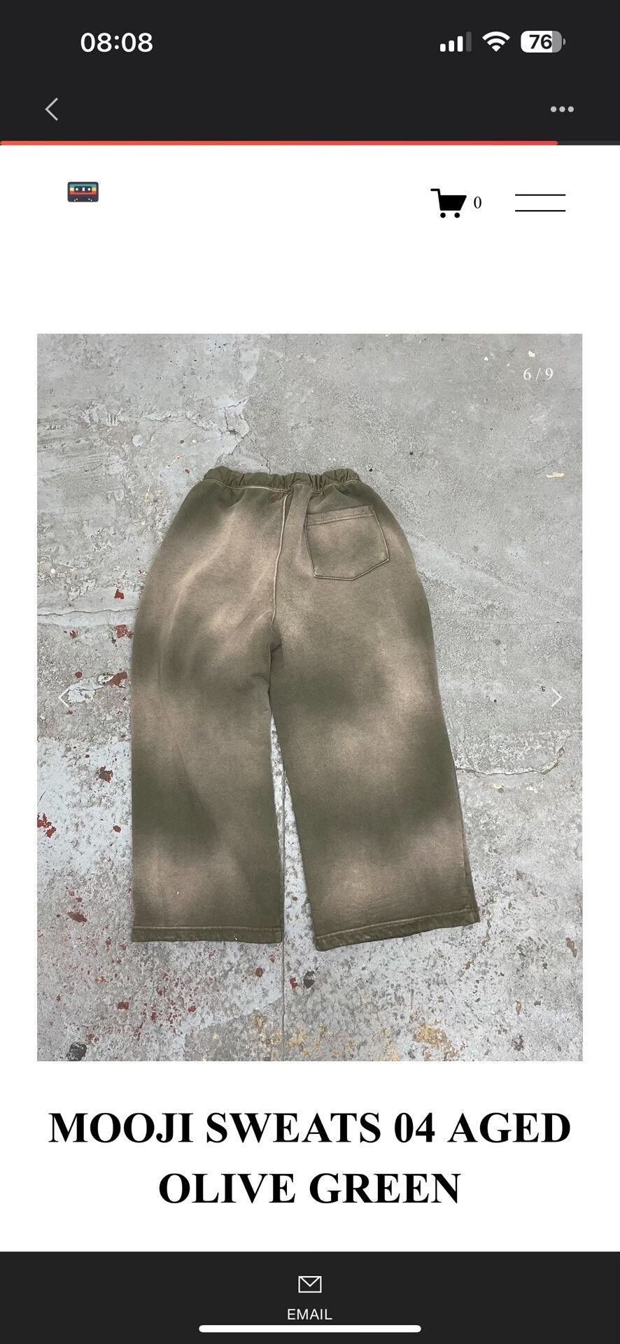 MOOJIMOOJIUS Aged Olive Green Mooji Sweats Size US 30 / EU 46 - 6 Thumbnail