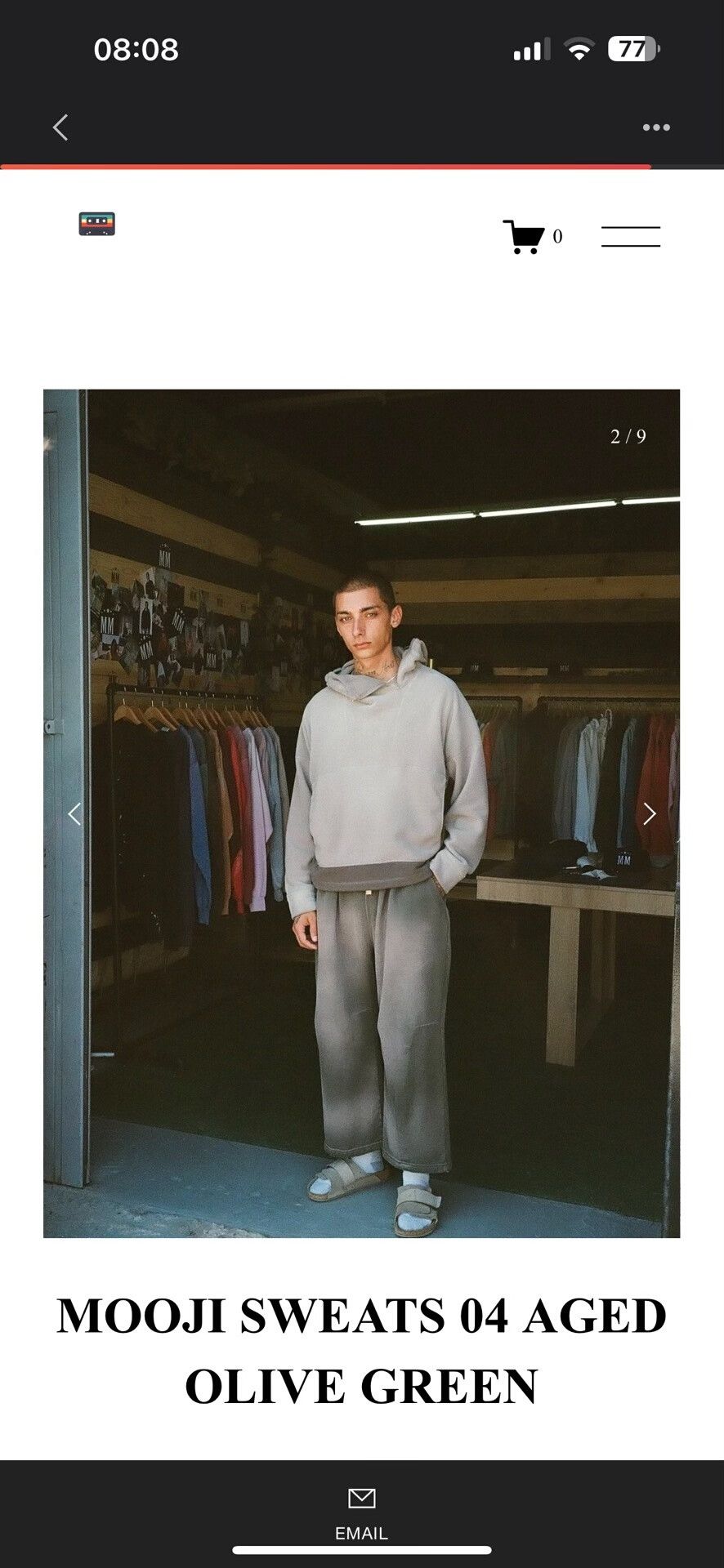 MOOJIMOOJIUS Aged Olive Green Mooji Sweats Size US 30 / EU 46 - 4 Thumbnail
