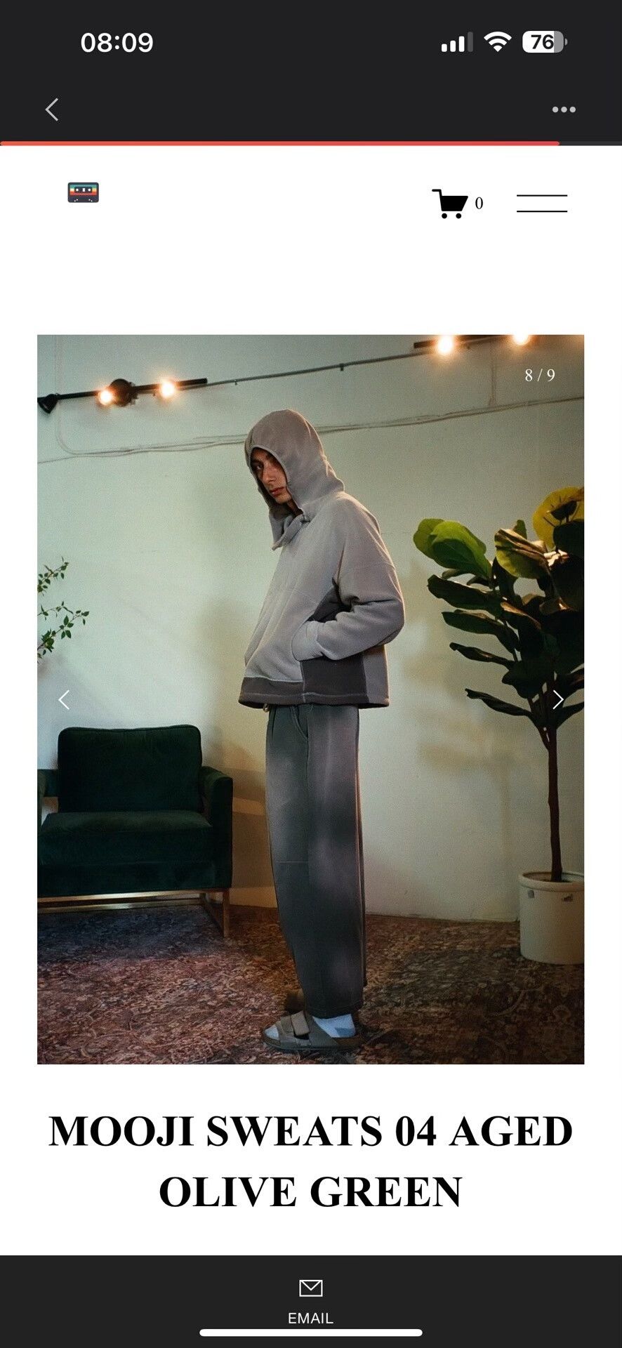 MOOJIMOOJIUS Aged Olive Green Mooji Sweats Size US 30 / EU 46 - 8 Thumbnail