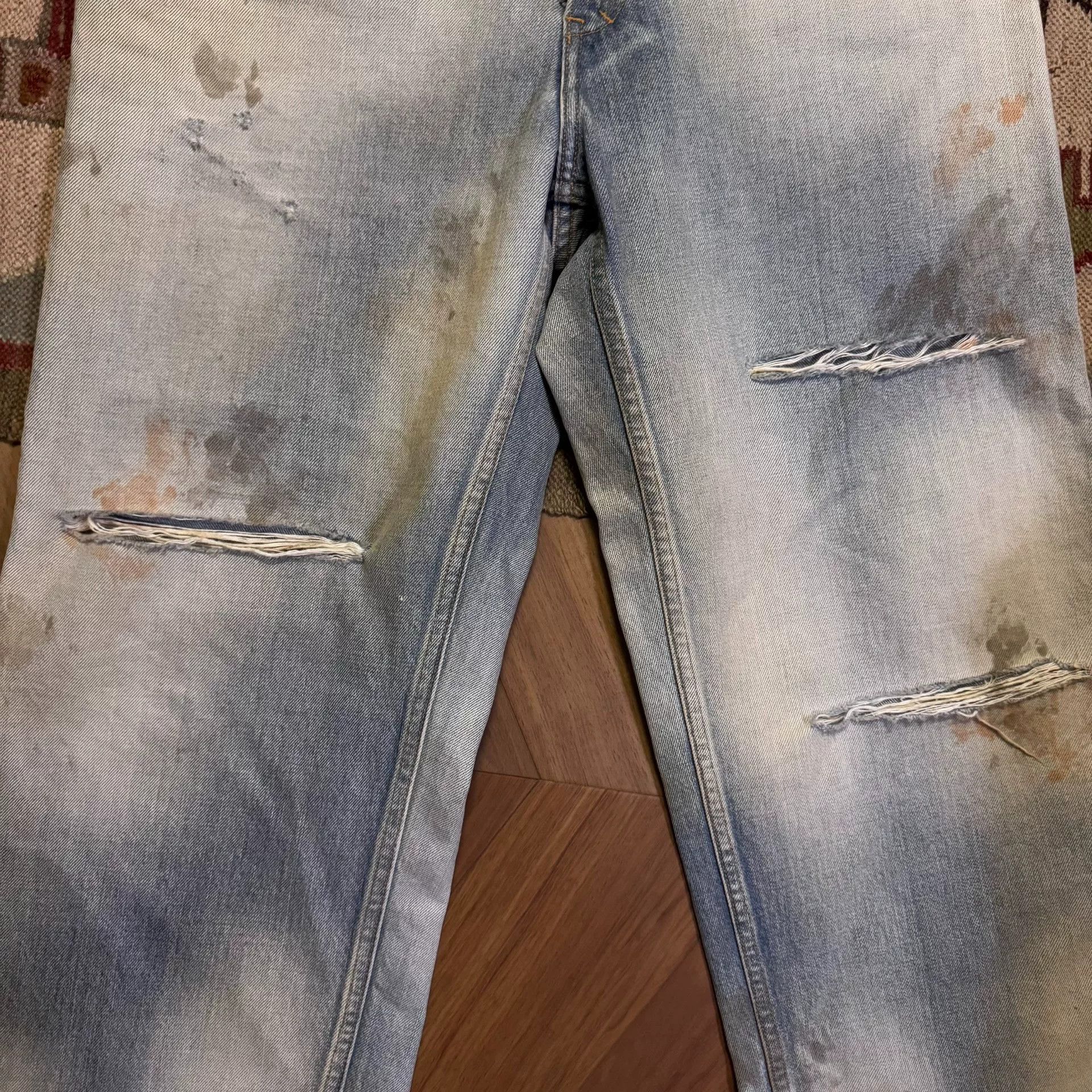 Vintage Distressed Selvedge Denim Pants Size US 32 / EU 48 - 4 Thumbnail